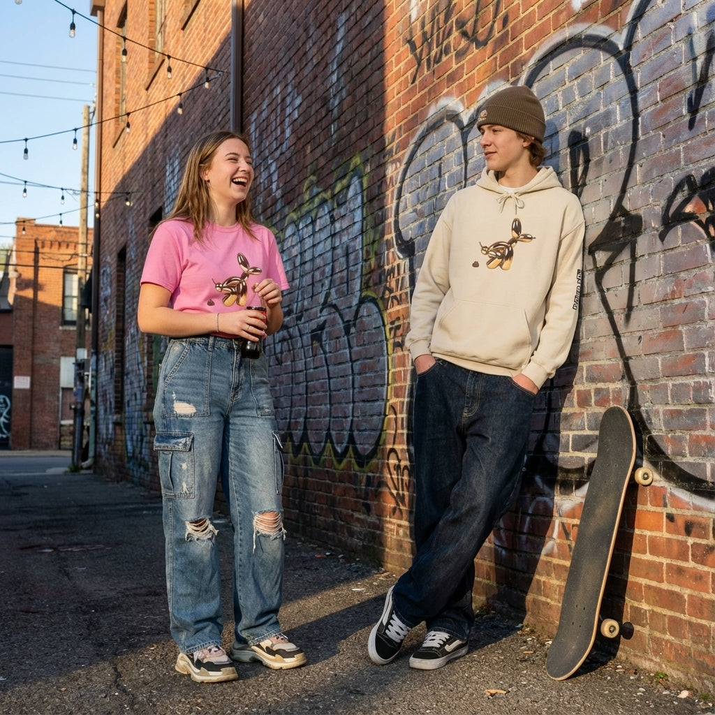 Poop Art Apparel – Funny Pooping Balloon Dog Clothing