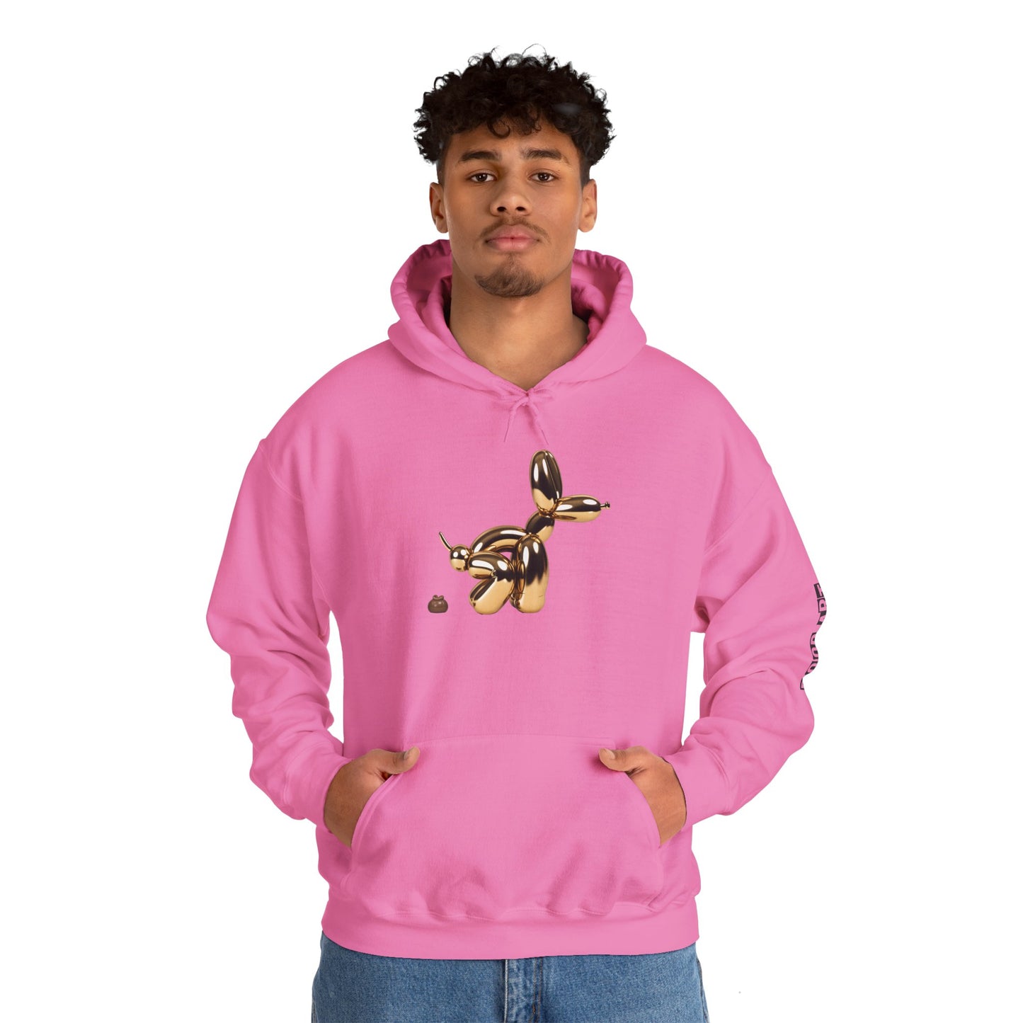 Pop Art Balloon Dog Hoodie - Cozy Unisex Sweatshirt for Fun Aesthetics