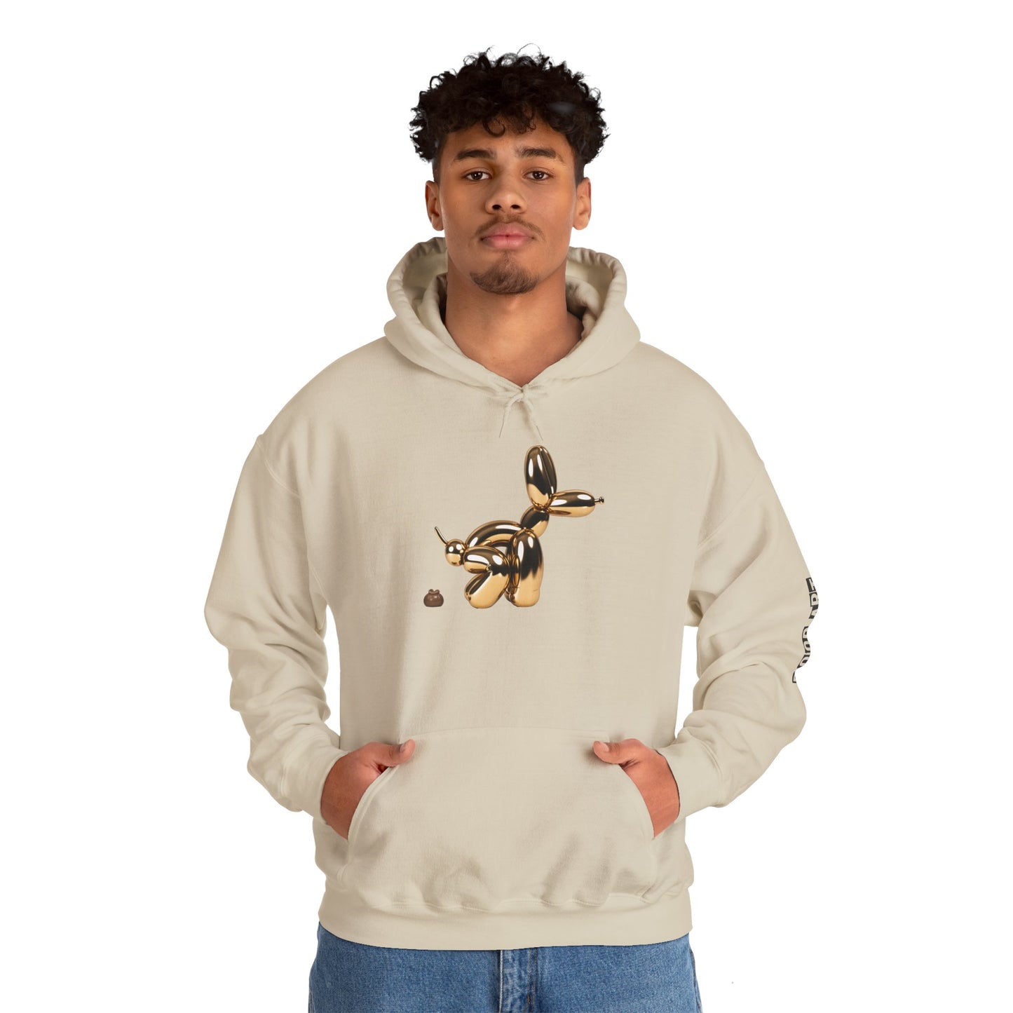 Pop Art Balloon Dog Hoodie - Cozy Unisex Sweatshirt for Fun Aesthetics