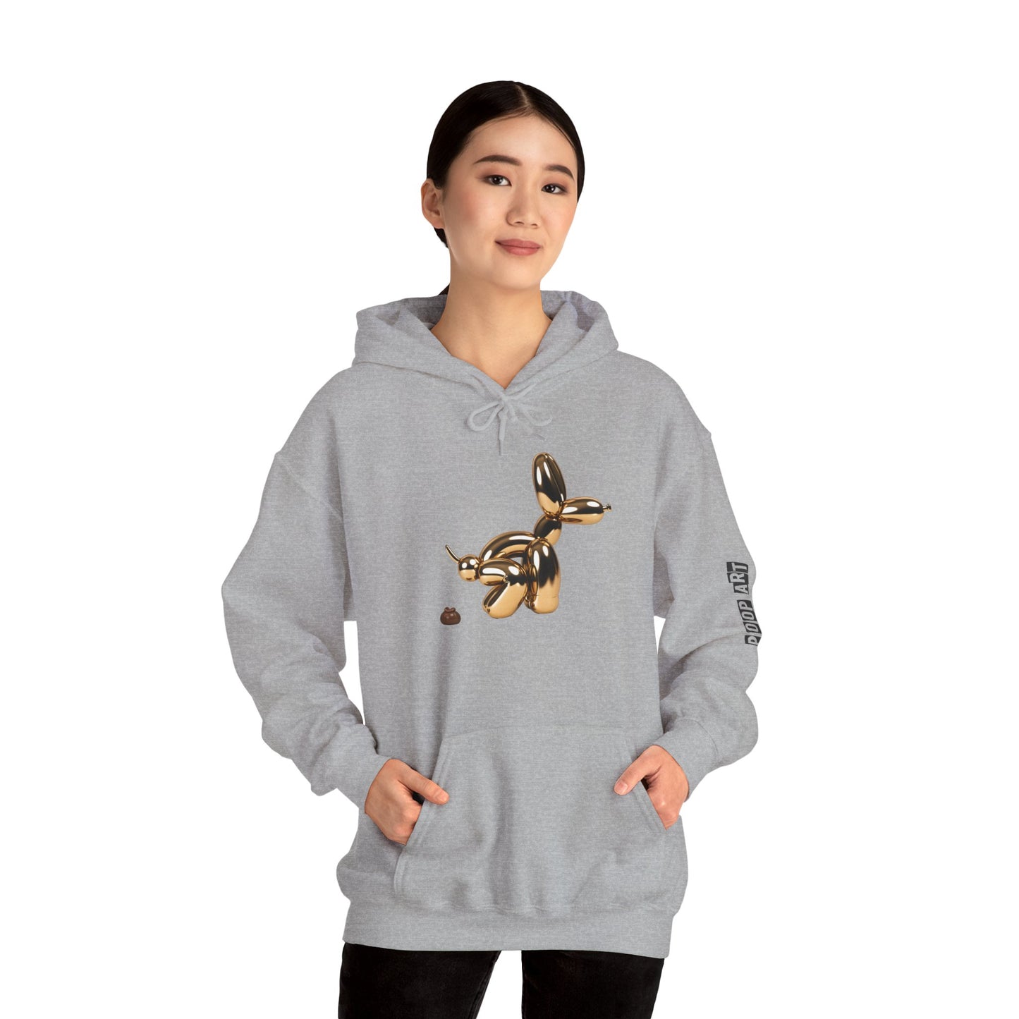 Pop Art Balloon Dog Hoodie - Cozy Unisex Sweatshirt for Fun Aesthetics