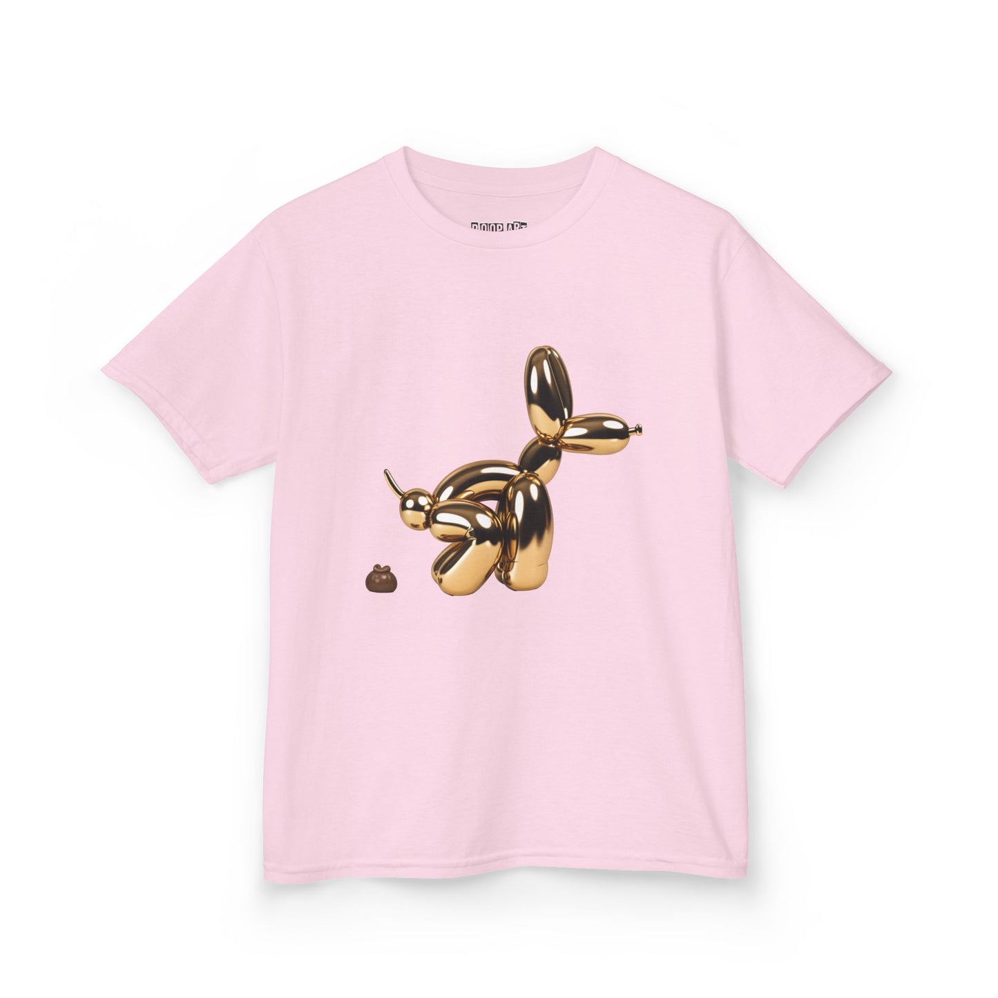 Fun Balloon Dog Art Kids Tee - Poop Art Design