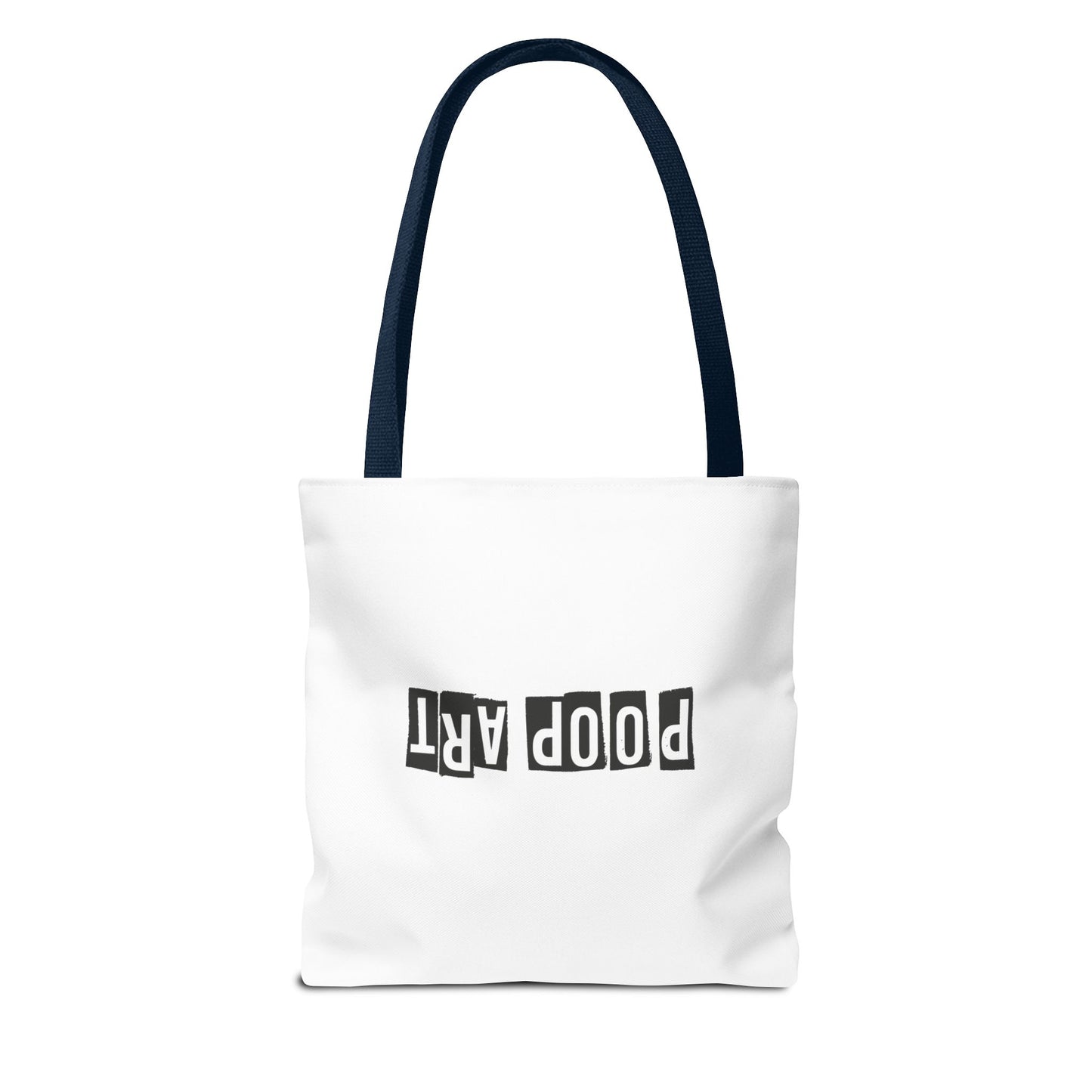 Funny Poop Art Tote Bag – Playful Pooping Dog Design for Dog Lovers