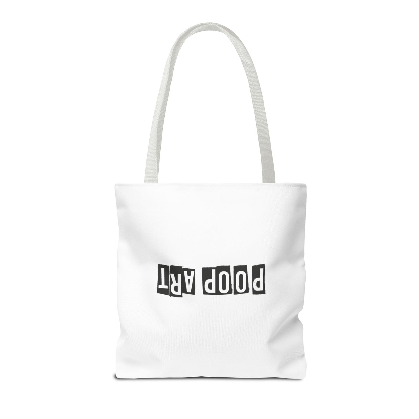 Funny Poop Art Tote Bag – Playful Pooping Dog Design for Dog Lovers