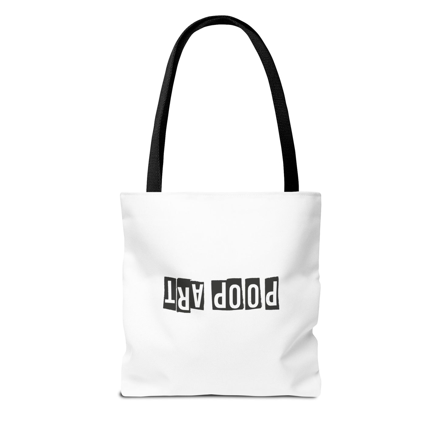 Funny Poop Art Tote Bag – Playful Pooping Dog Design for Dog Lovers