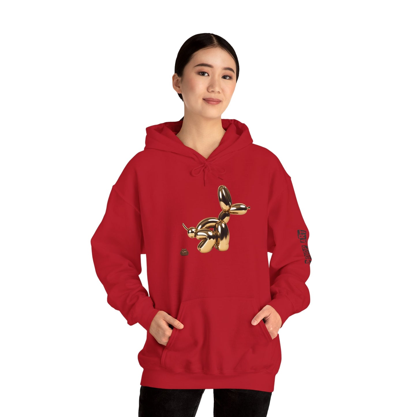 Pop Art Balloon Dog Hoodie - Cozy Unisex Sweatshirt for Fun Aesthetics