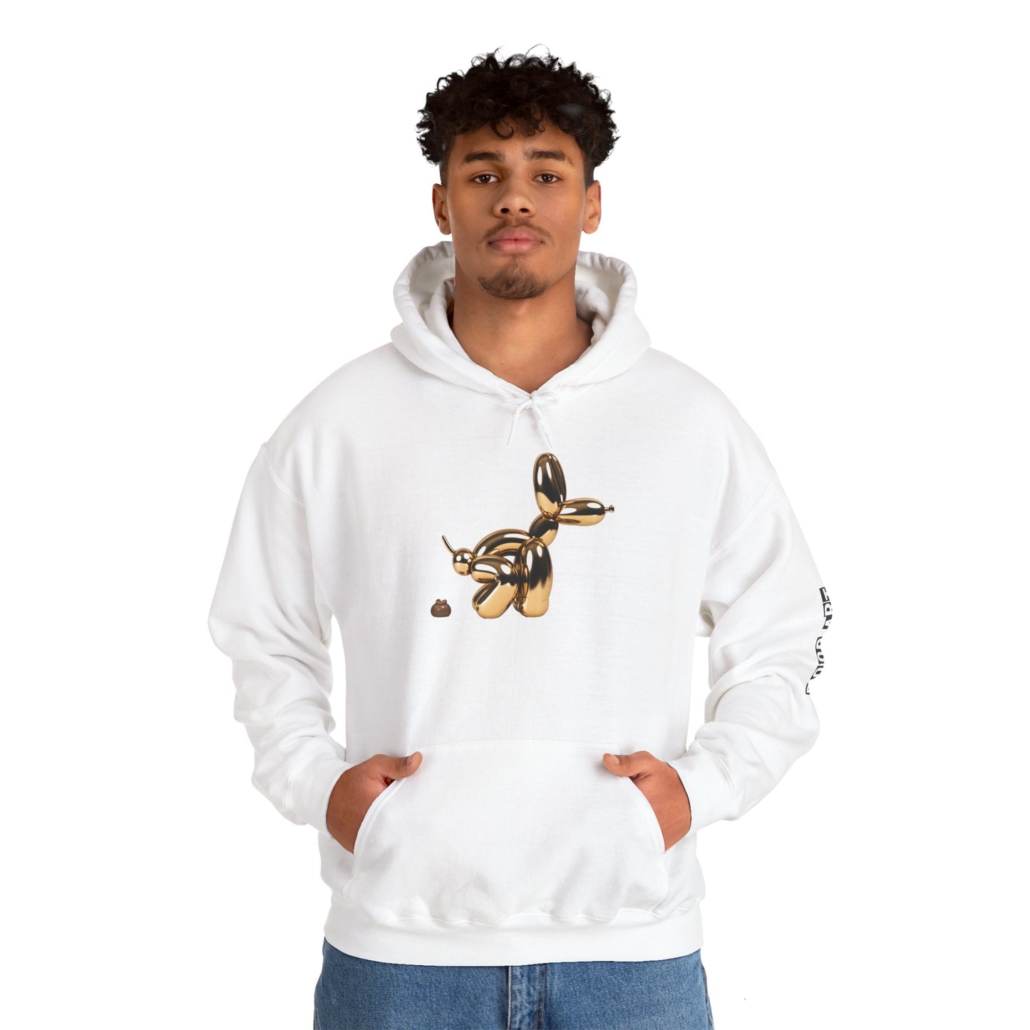 Pop Art Balloon Dog Hoodie - Cozy Unisex Sweatshirt for Fun Aesthetics