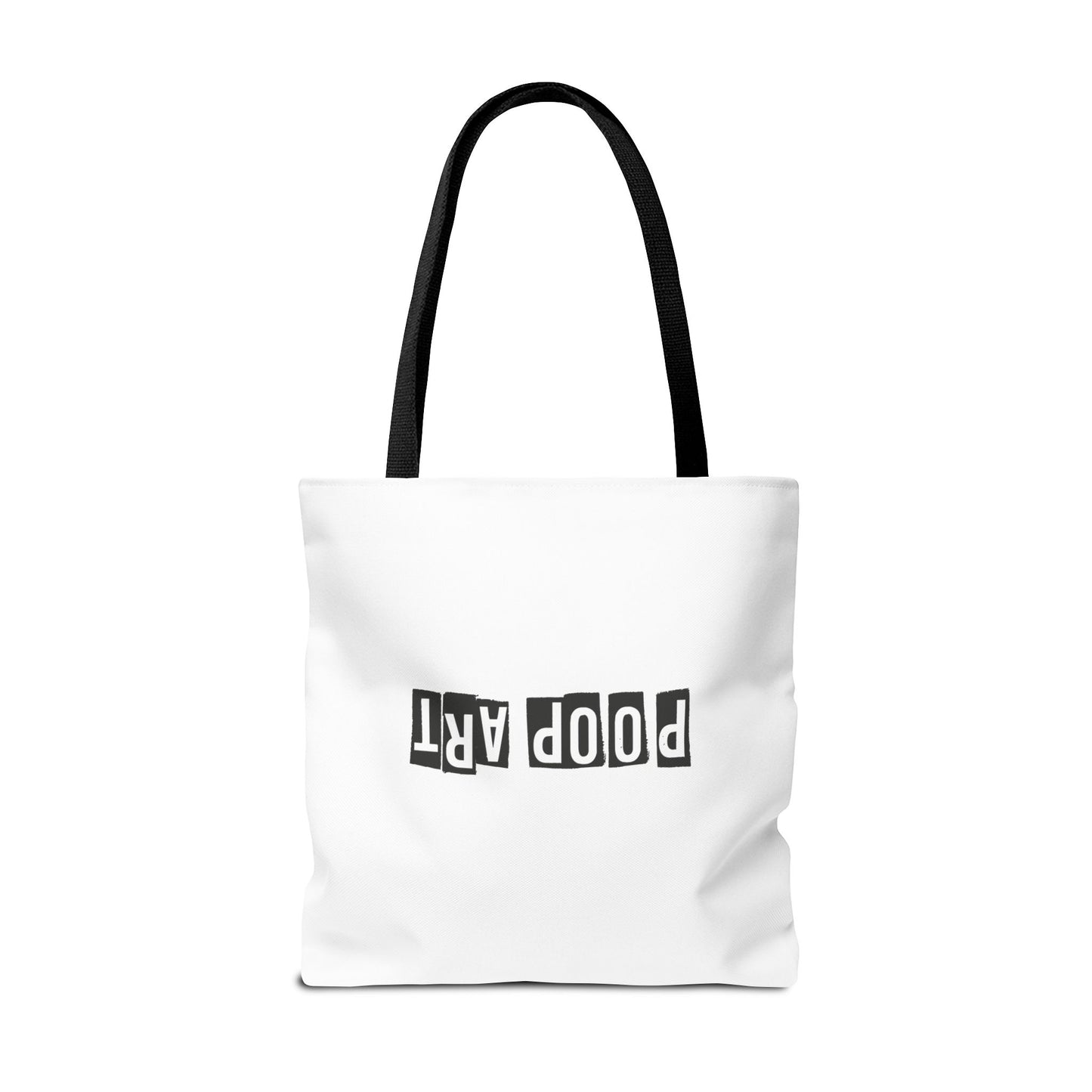Funny Poop Art Tote Bag – Playful Pooping Dog Design for Dog Lovers