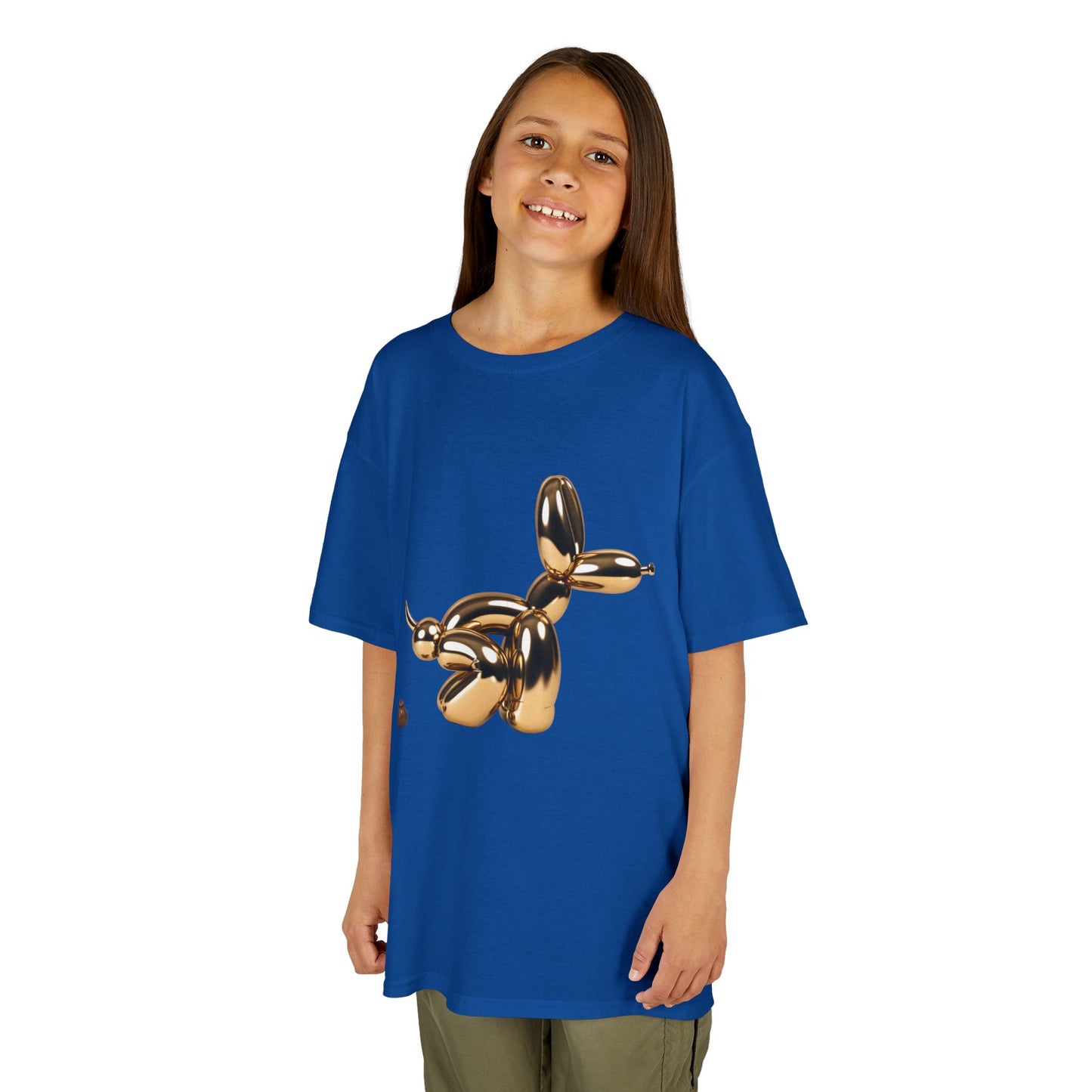 Fun Balloon Dog Art Kids Tee - Poop Art Design