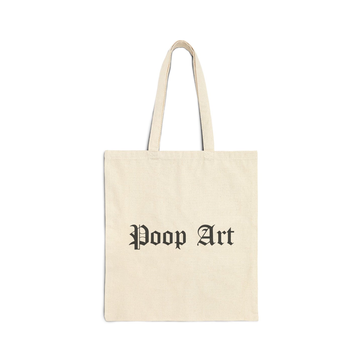 Funny Poop Art Cotton Canvas Tote Bag