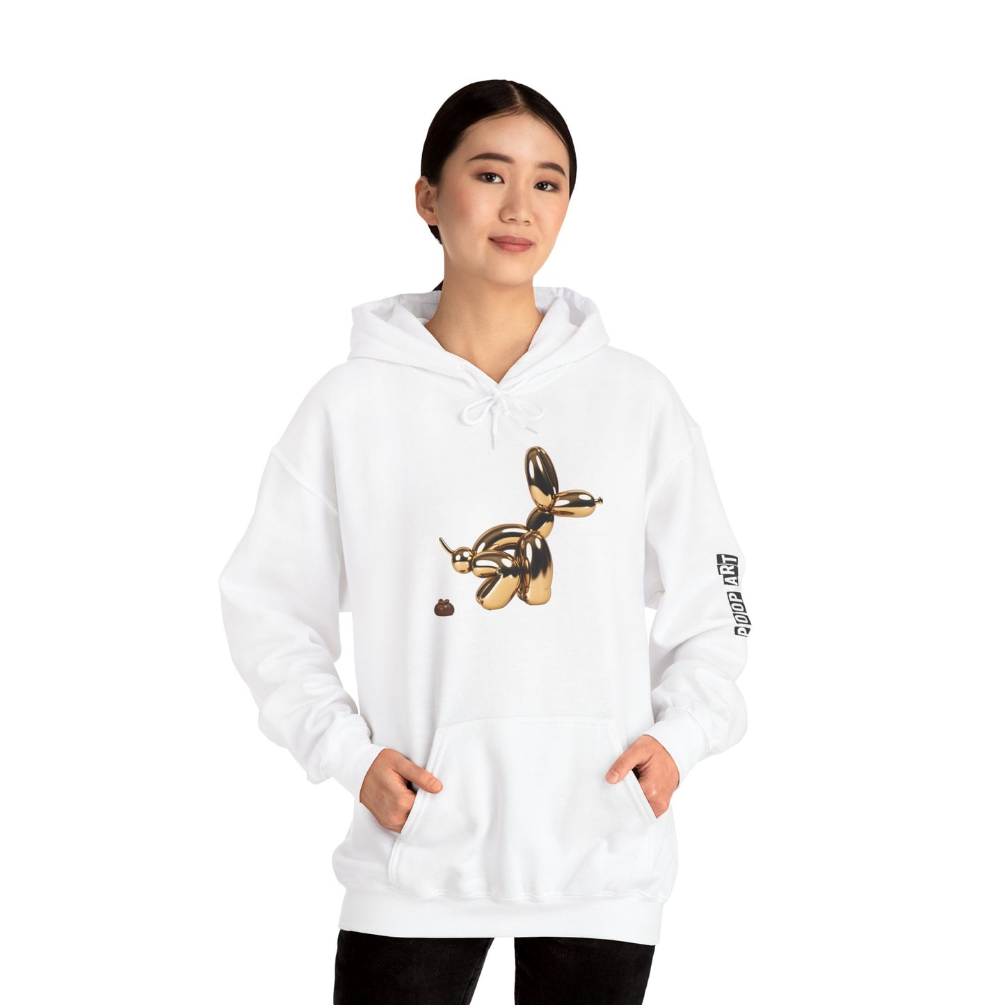 Pop Art Balloon Dog Hoodie - Cozy Unisex Sweatshirt for Fun Aesthetics