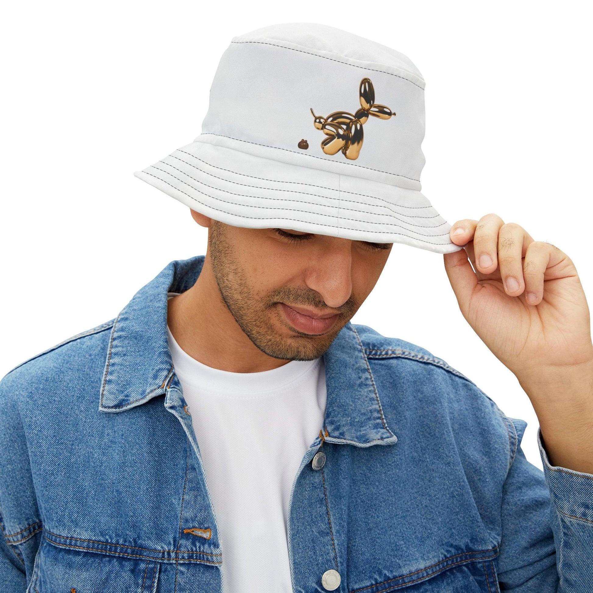 funny bucket hat quirky artistic design