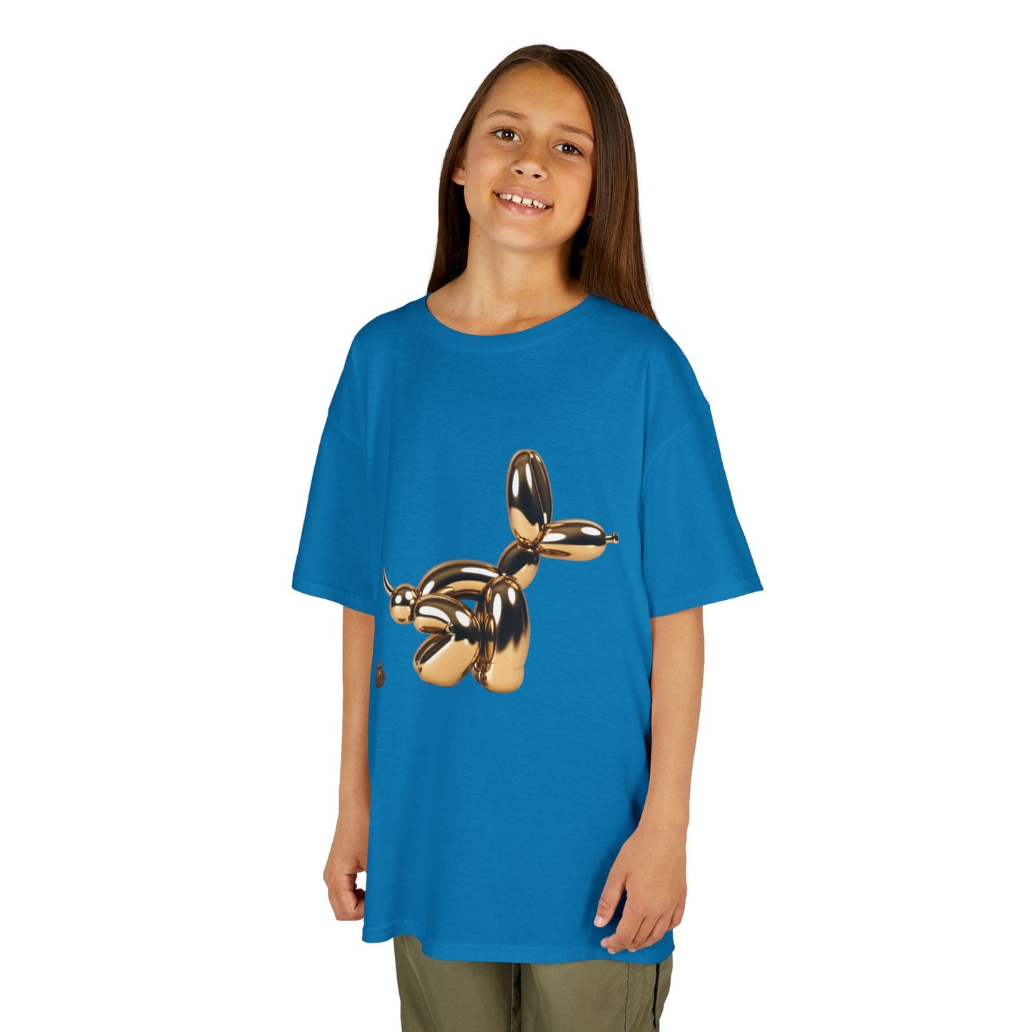 Fun Balloon Dog Art Kids Tee - Poop Art Design