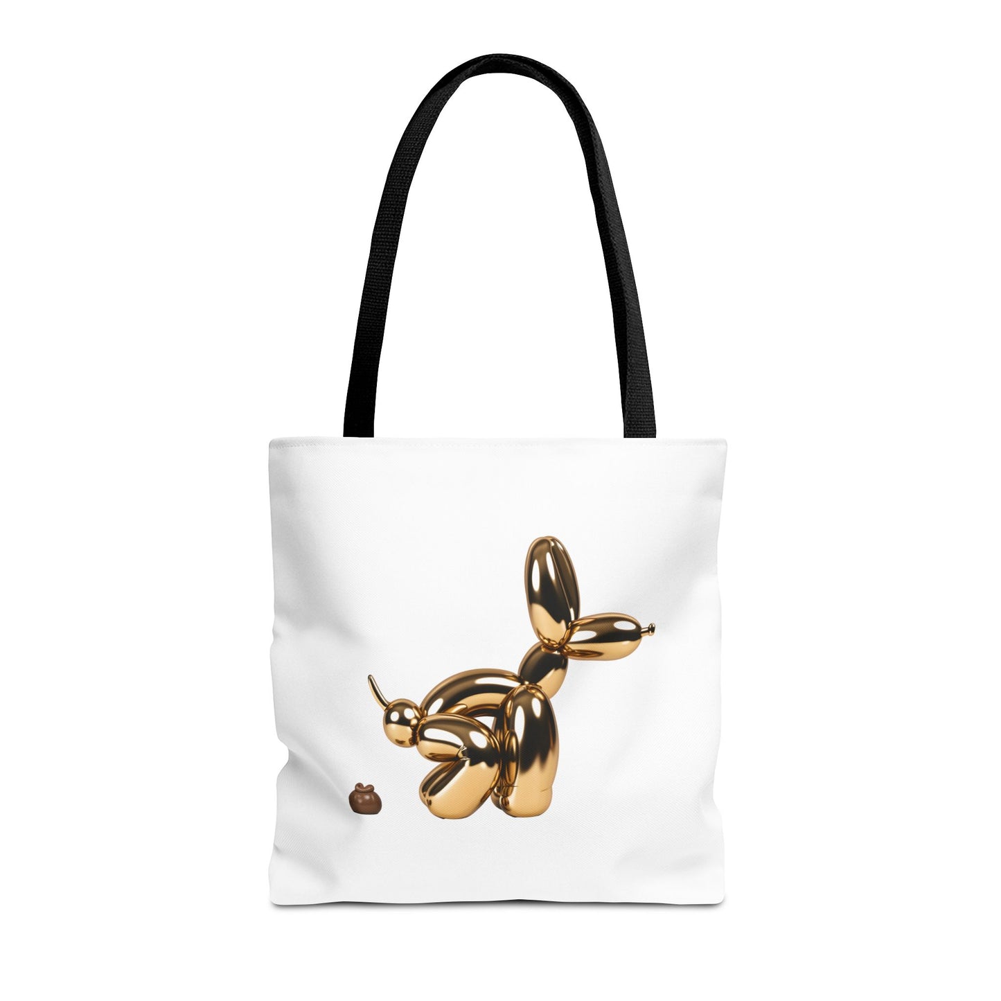 Funny Poop Art Tote Bag – Playful Pooping Dog Design for Dog Lovers