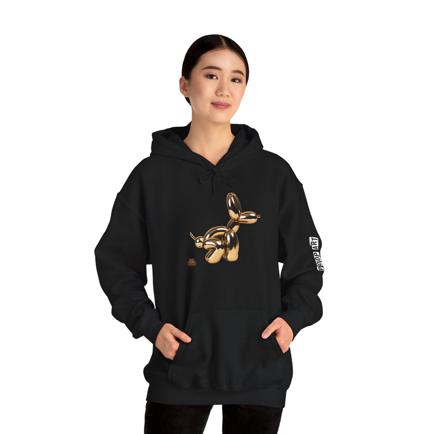 Pop Art Balloon Dog Hoodie - Cozy Unisex Sweatshirt for Fun Aesthetics