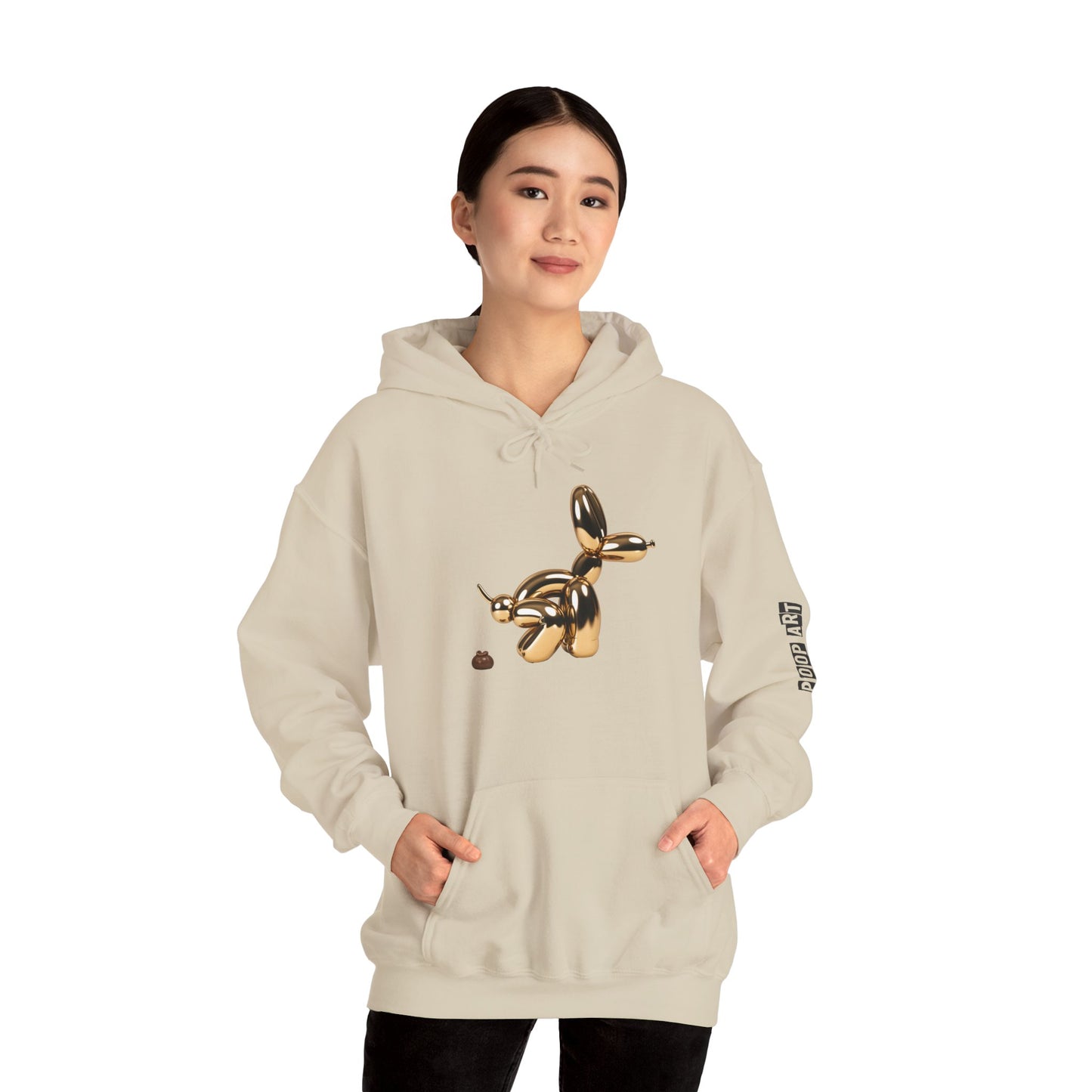 Pop Art Balloon Dog Hoodie - Cozy Unisex Sweatshirt for Fun Aesthetics