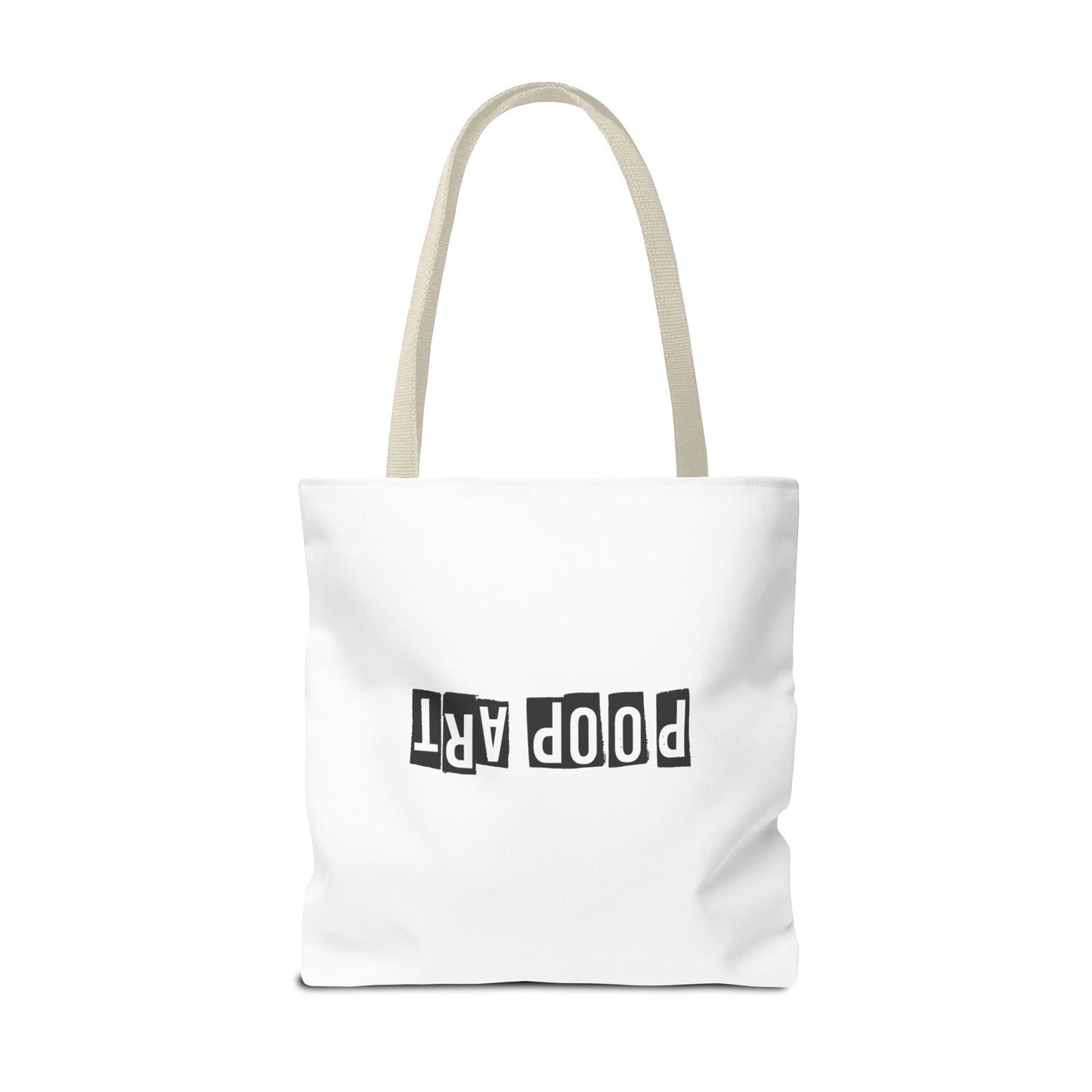 Funny Poop Art Tote Bag – Playful Pooping Dog Design for Dog Lovers