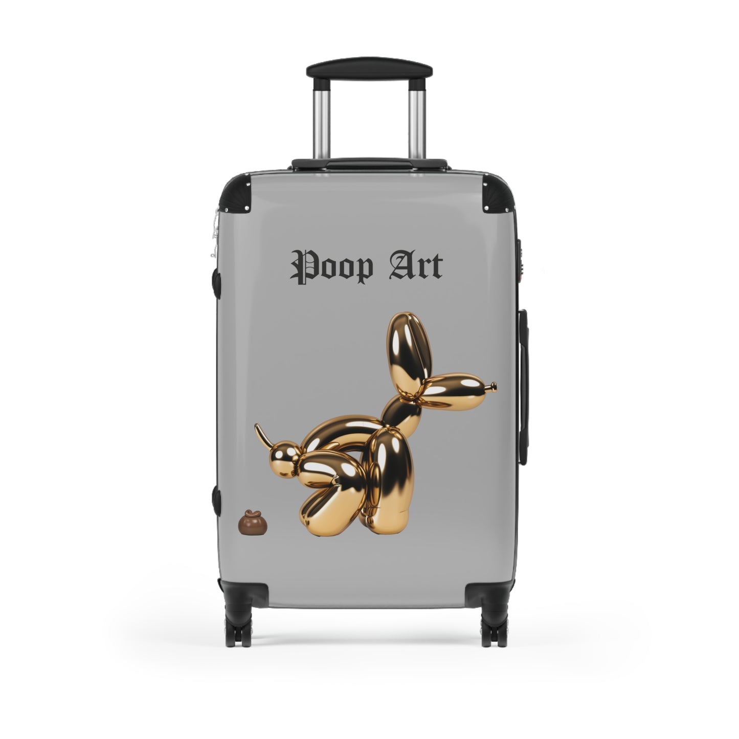 Funny Poop Art Carry-On Suitcase - Stylish Travel Luggage for Unique Travelers