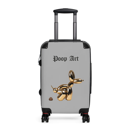 Funny Poop Art Carry-On Suitcase - Stylish Travel Luggage for Unique Travelers