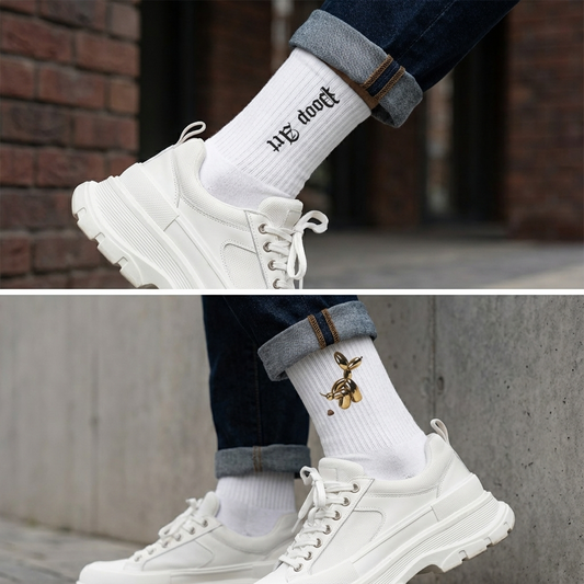Eco-Friendly Socks - Iconic Poop Art Design for "Animal" Lovers