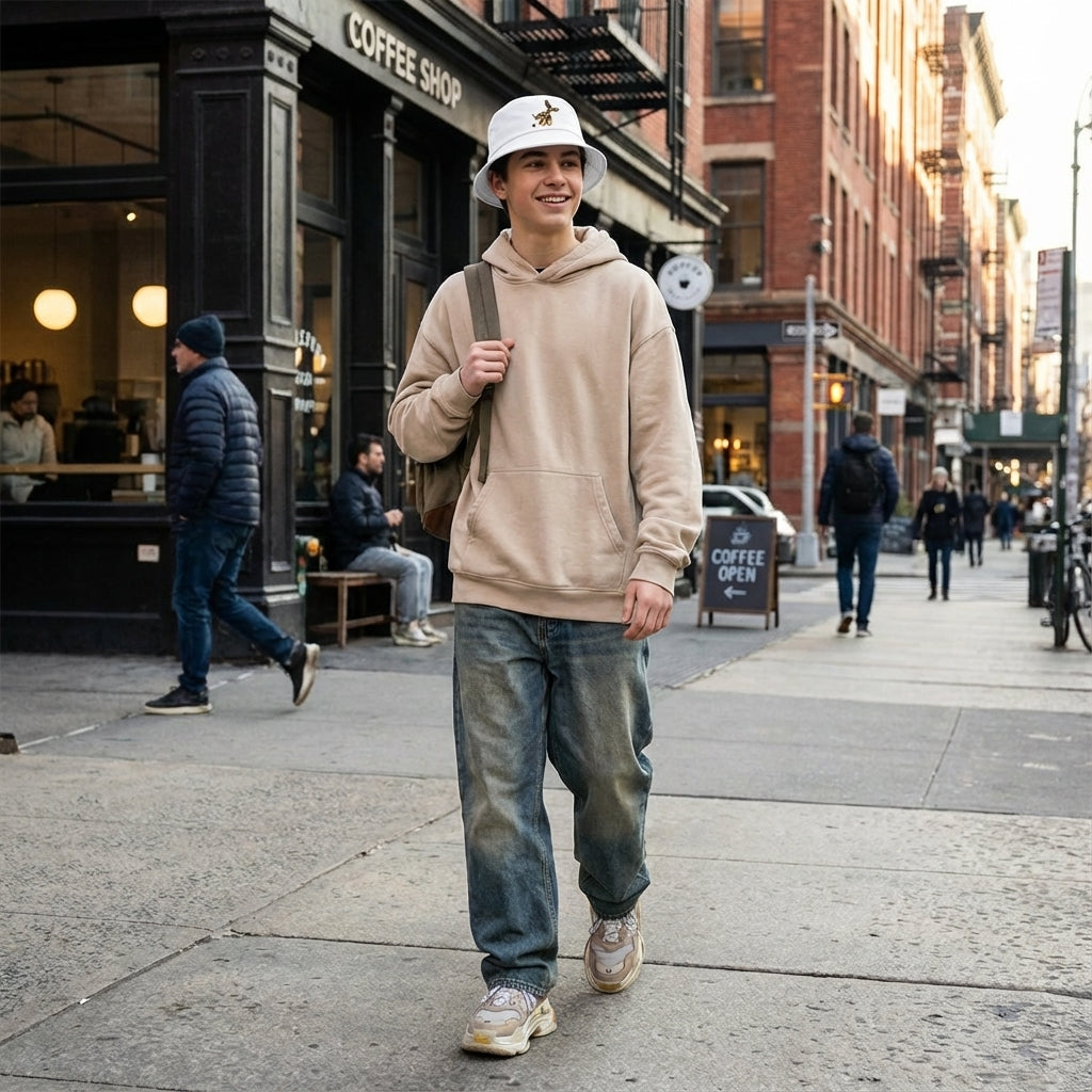 funny bucket hat quirky artistic design