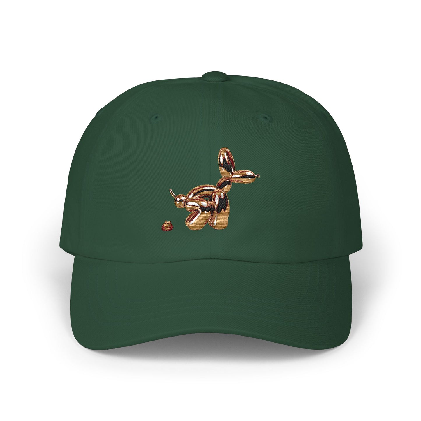 Funny Pooping Balloon Dog Dad Cap — Novelty Classic Baseball Hat