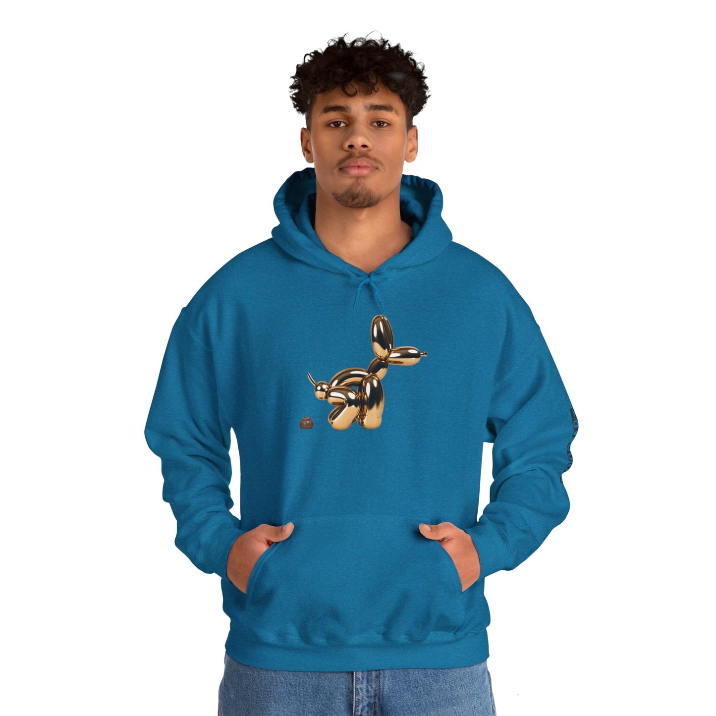 Pop Art Balloon Dog Hoodie - Cozy Unisex Sweatshirt for Fun Aesthetics