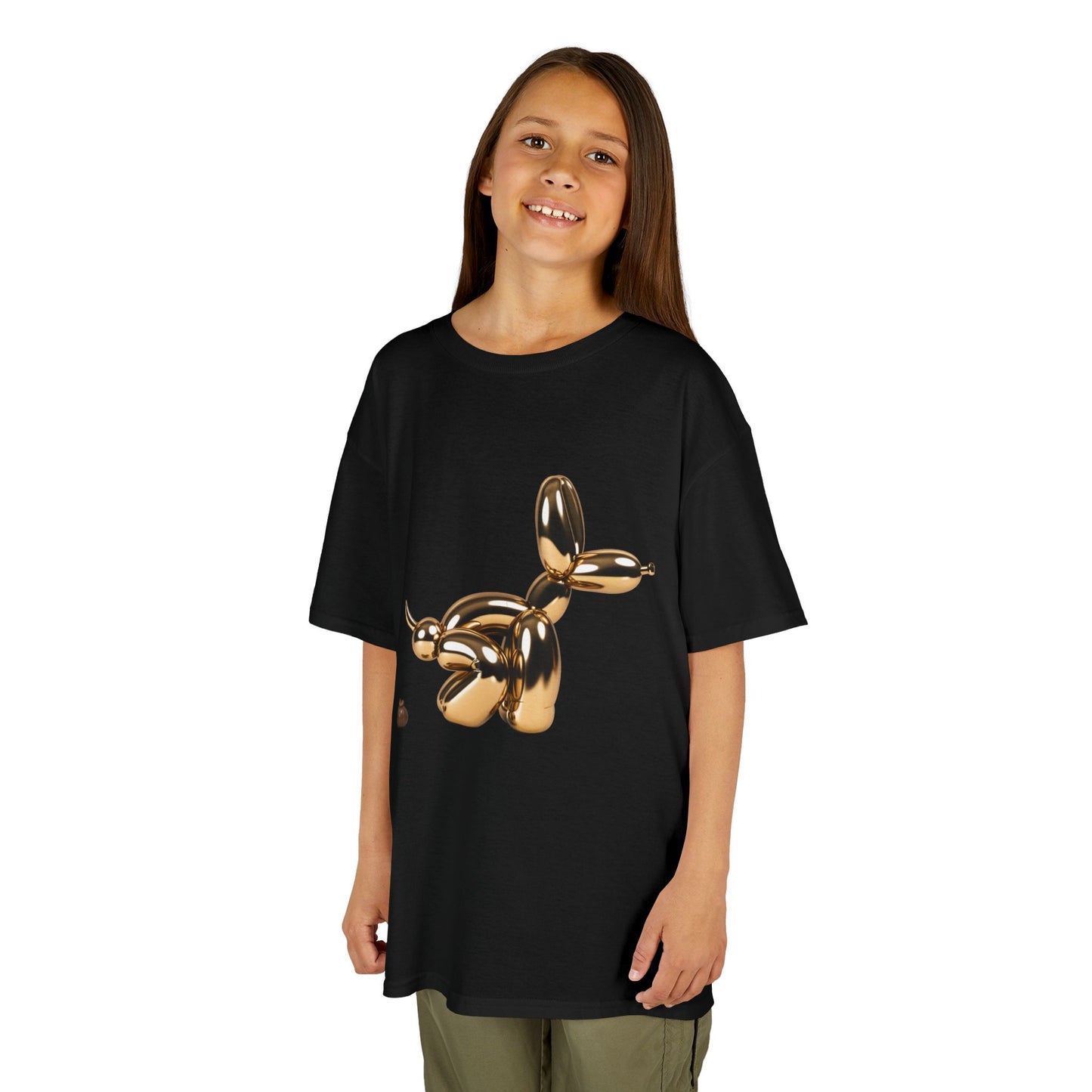 Fun Balloon Dog Art Kids Tee - Poop Art Design