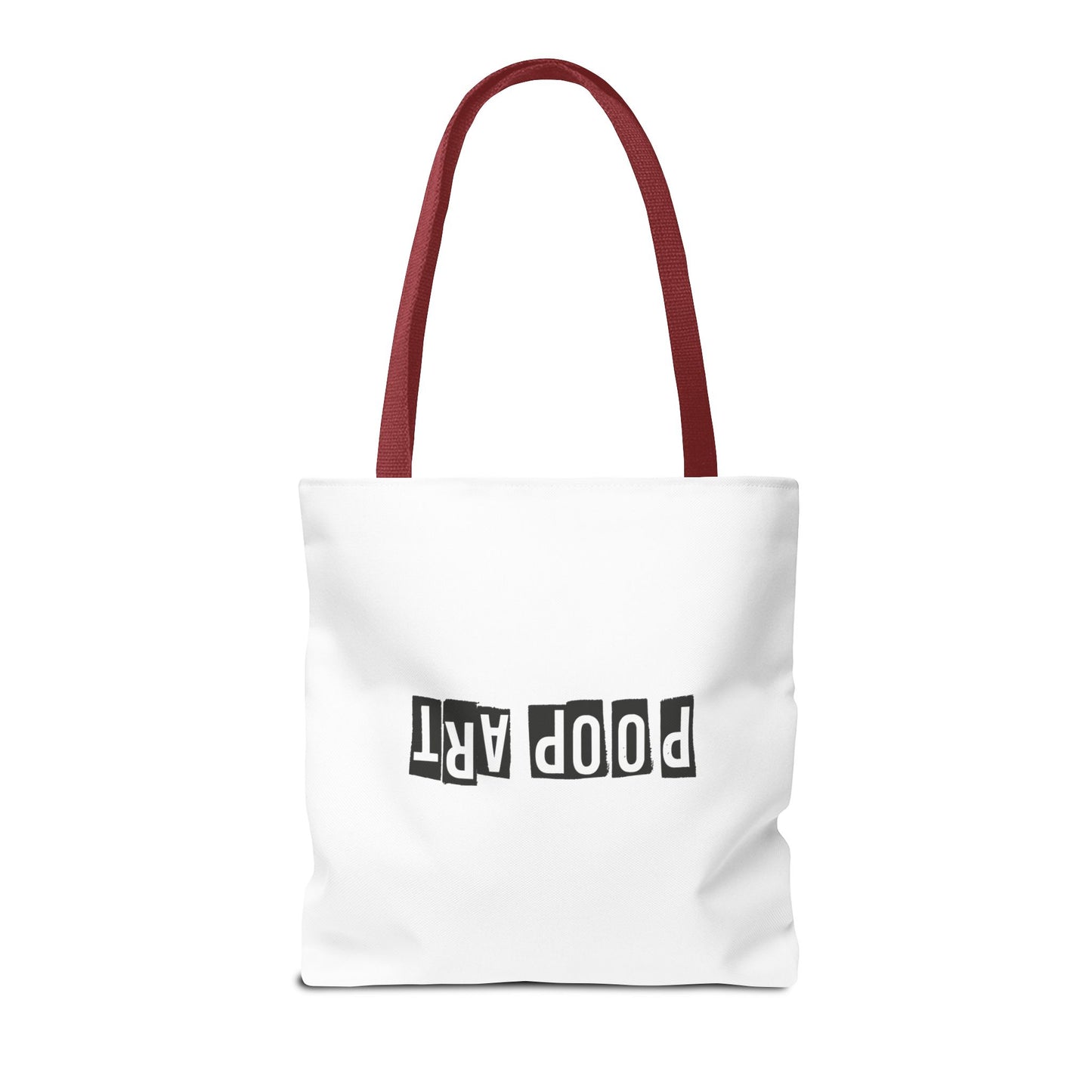 Funny Poop Art Tote Bag – Playful Pooping Dog Design for Dog Lovers