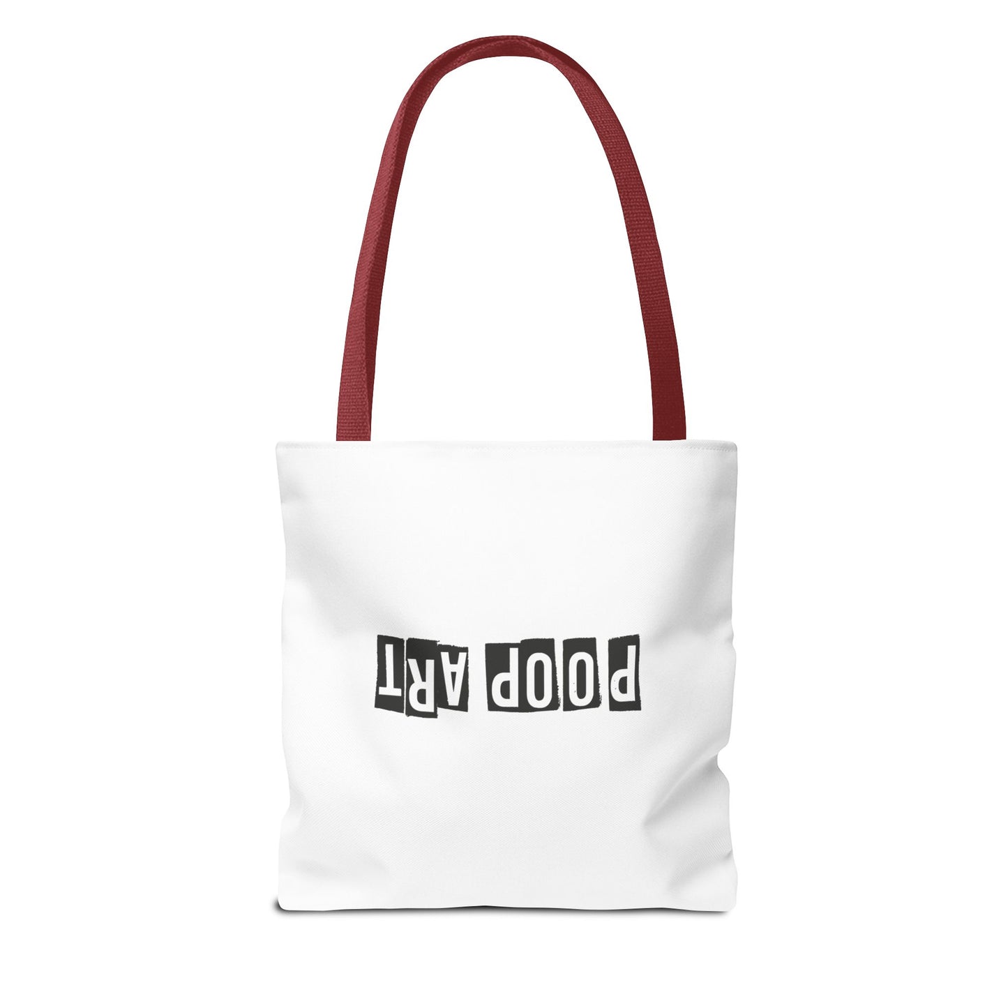 Funny Poop Art Tote Bag – Playful Pooping Dog Design for Dog Lovers