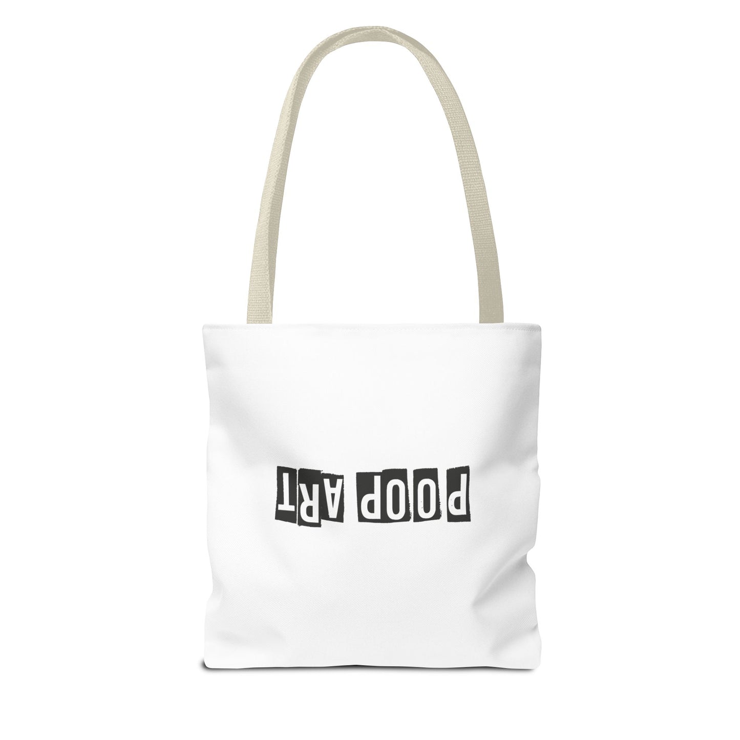 Funny Poop Art Tote Bag – Playful Pooping Dog Design for Dog Lovers