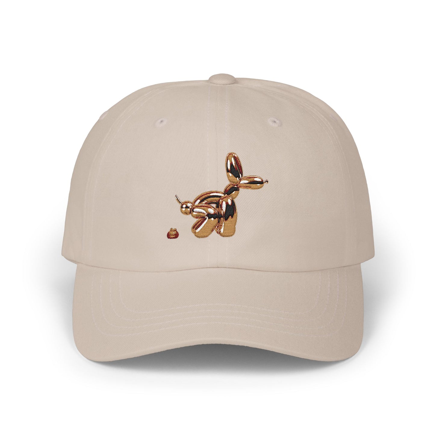 Funny Pooping Balloon Dog Dad Cap — Novelty Classic Baseball Hat