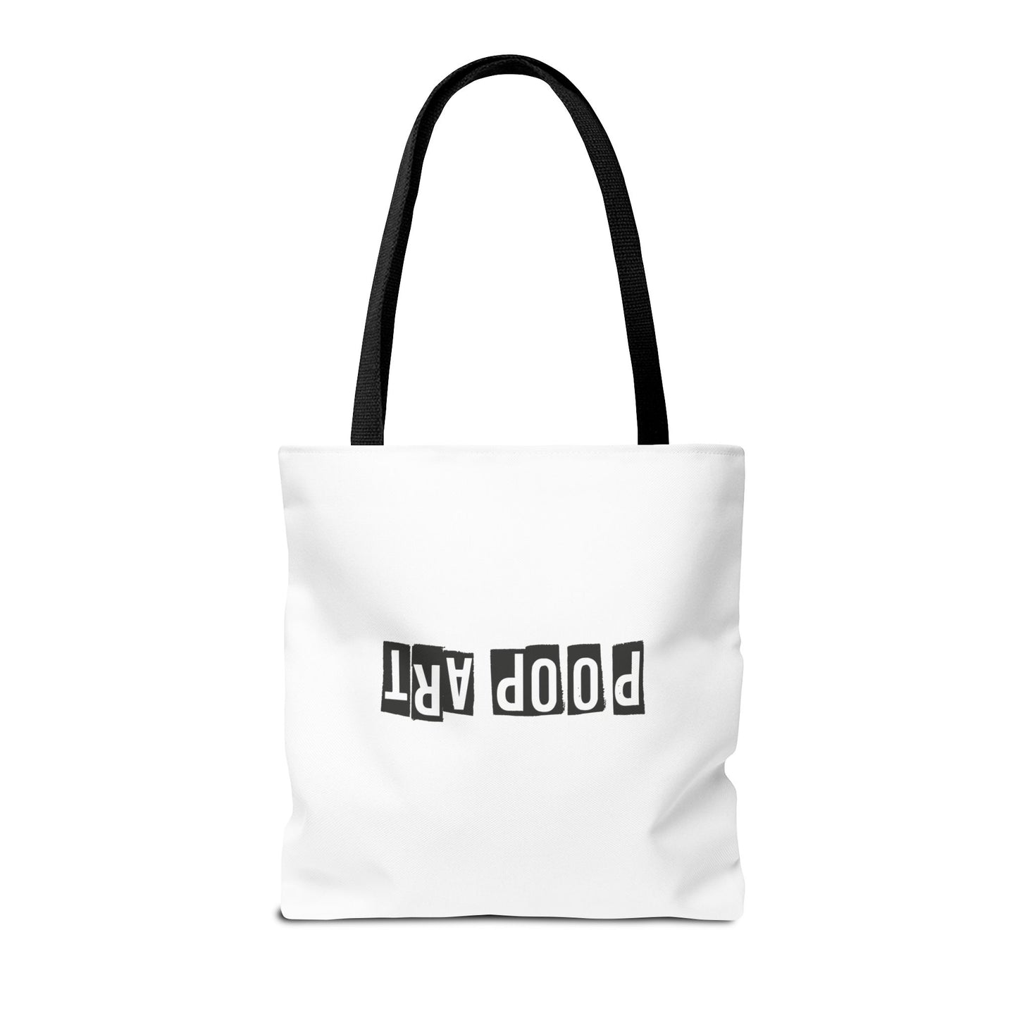 Funny Poop Art Tote Bag – Playful Pooping Dog Design for Dog Lovers
