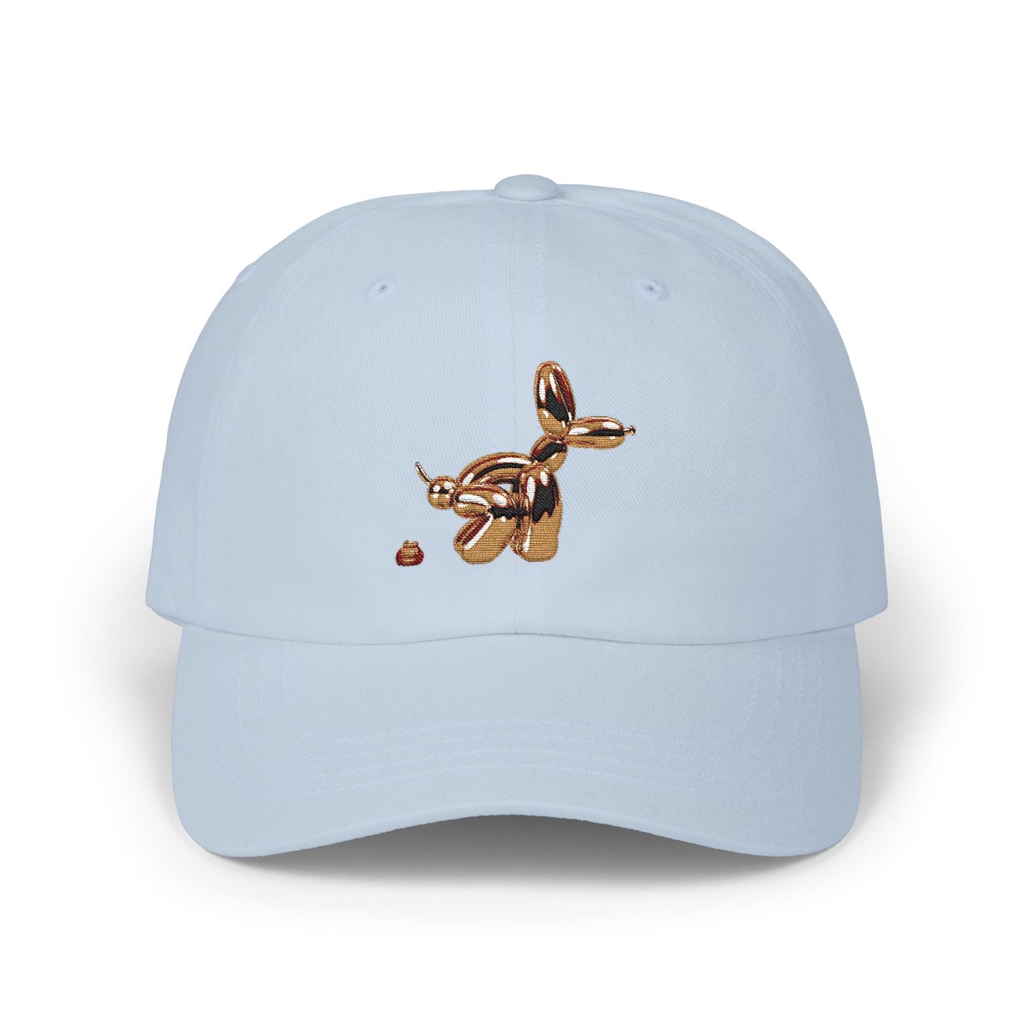 Funny Pooping Balloon Dog Dad Cap — Novelty Classic Baseball Hat
