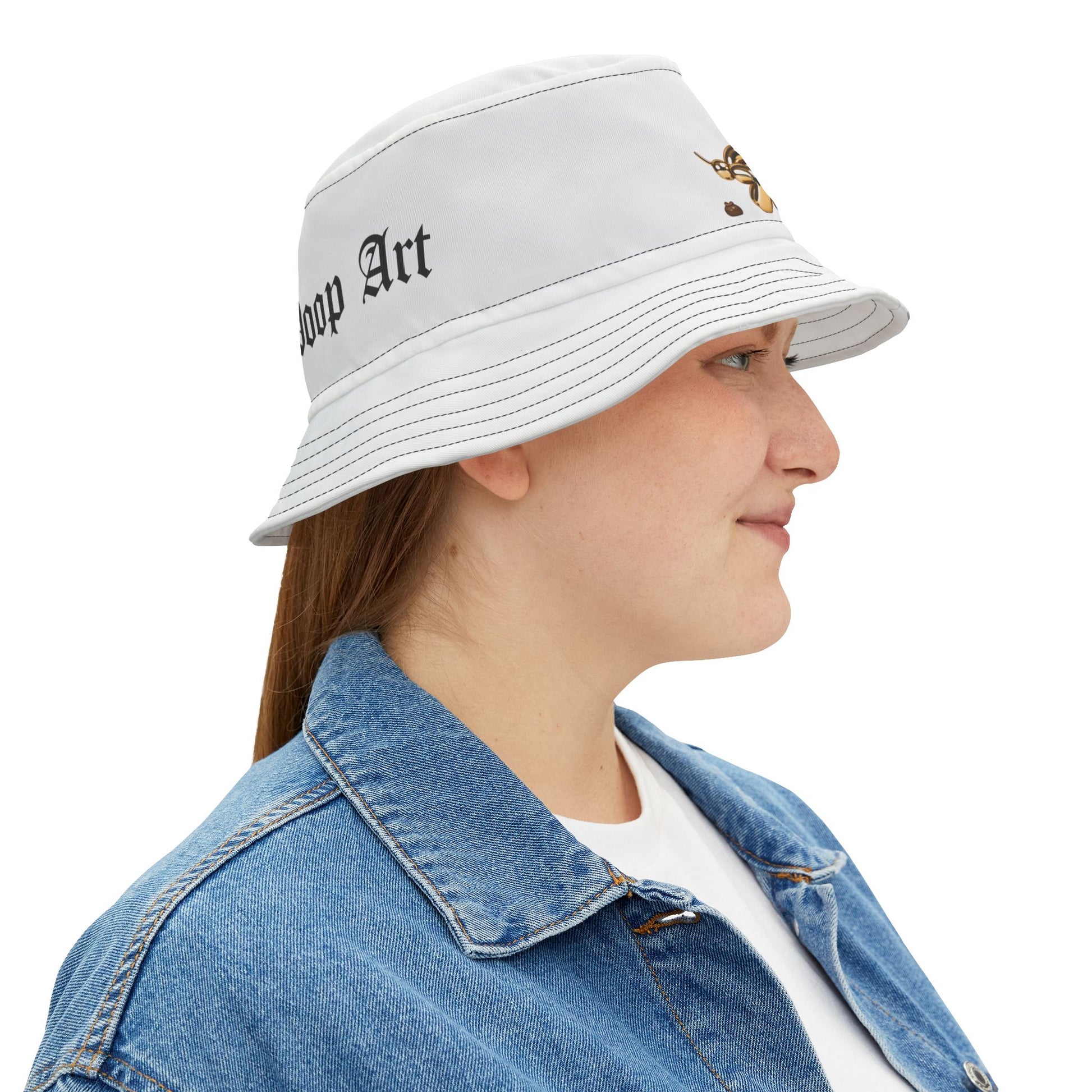 funny bucket hat quirky artistic design
