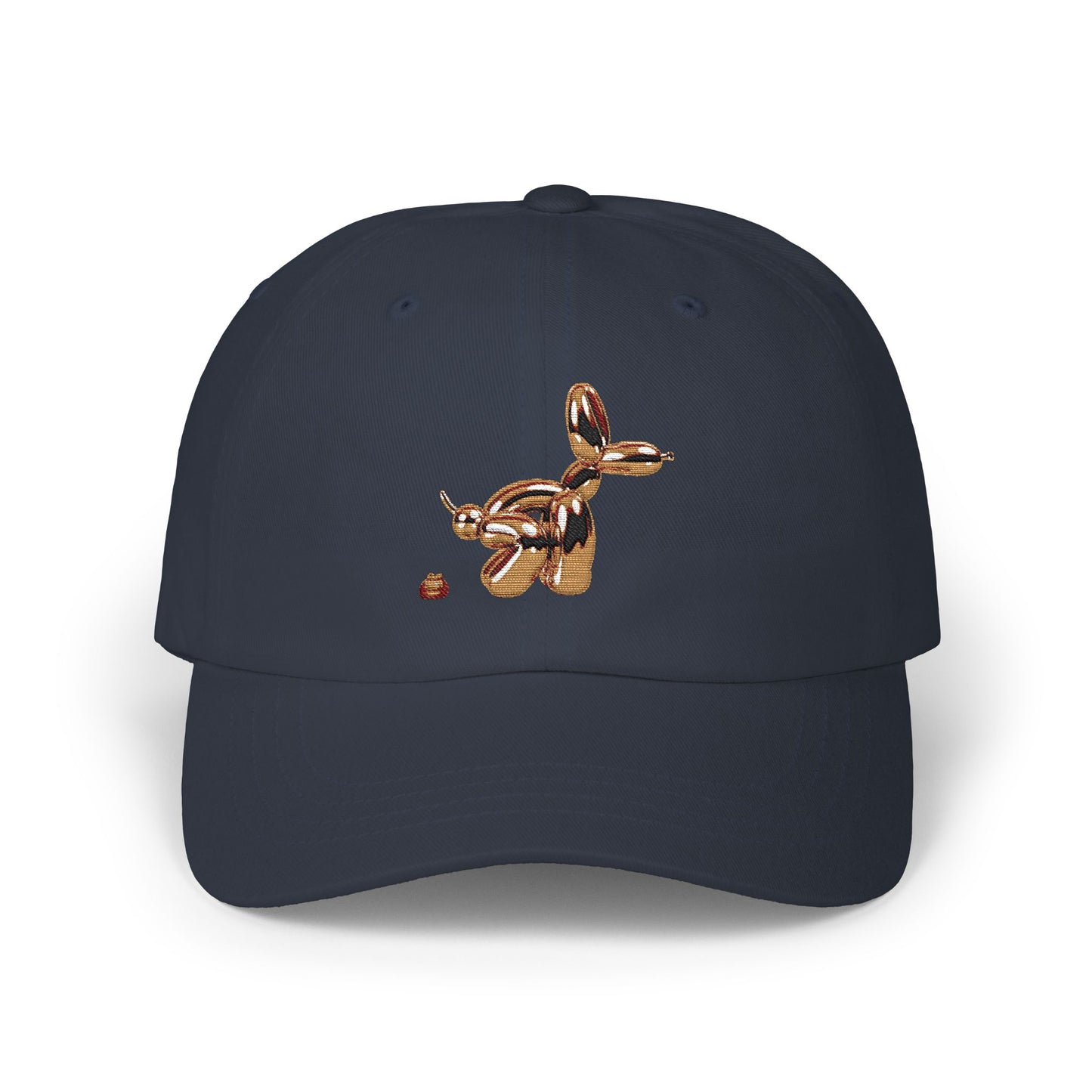 Funny Pooping Balloon Dog Dad Cap — Novelty Classic Baseball Hat