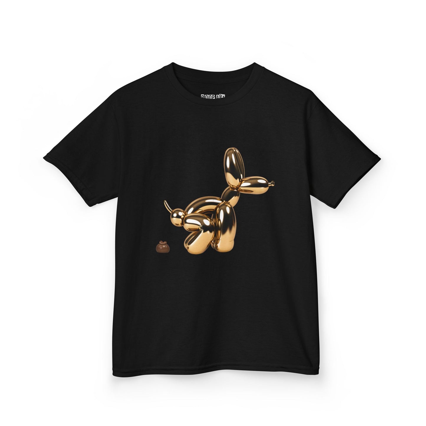 Fun Balloon Dog Art Kids Tee - Poop Art Design