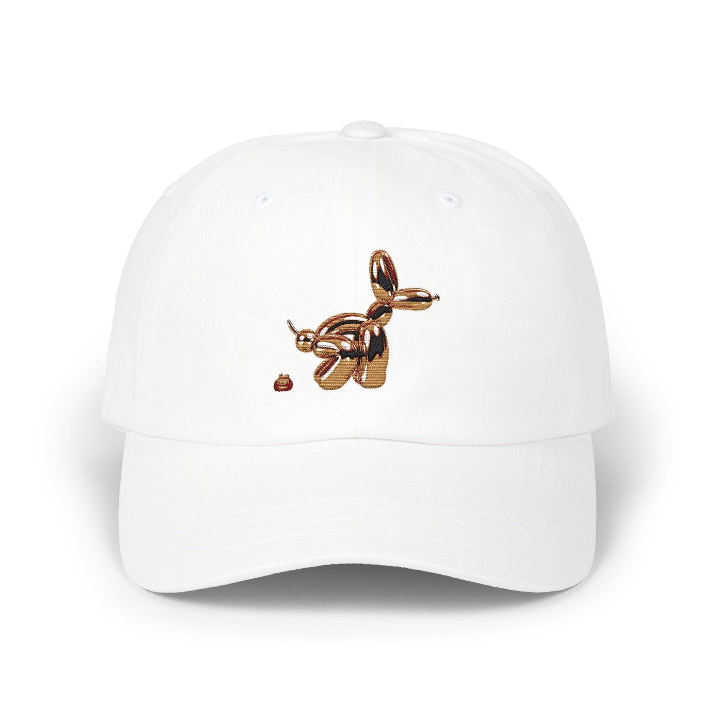 Funny Pooping Balloon Dog Dad Cap — Novelty Classic Baseball Hat