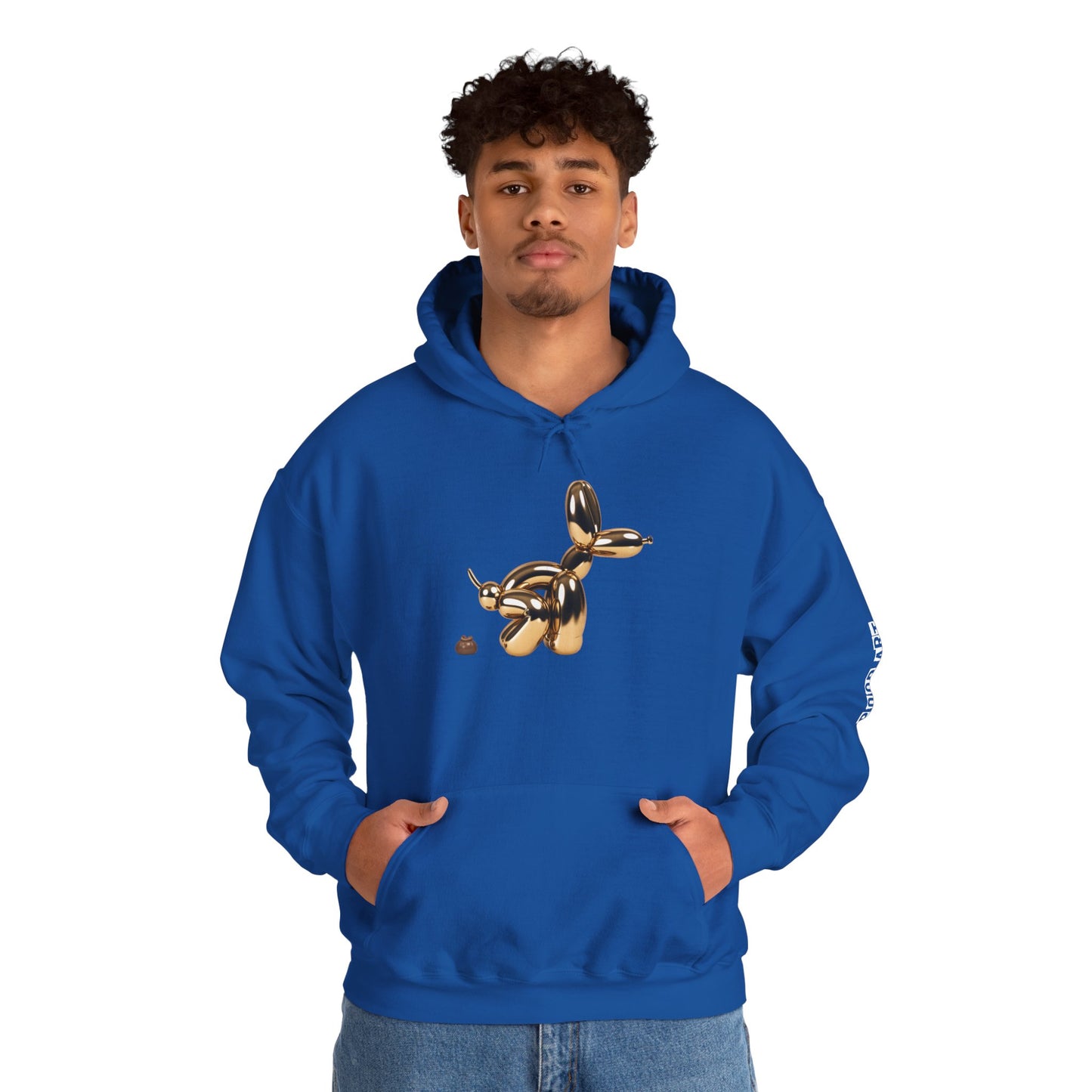 Pop Art Balloon Dog Hoodie - Cozy Unisex Sweatshirt for Fun Aesthetics