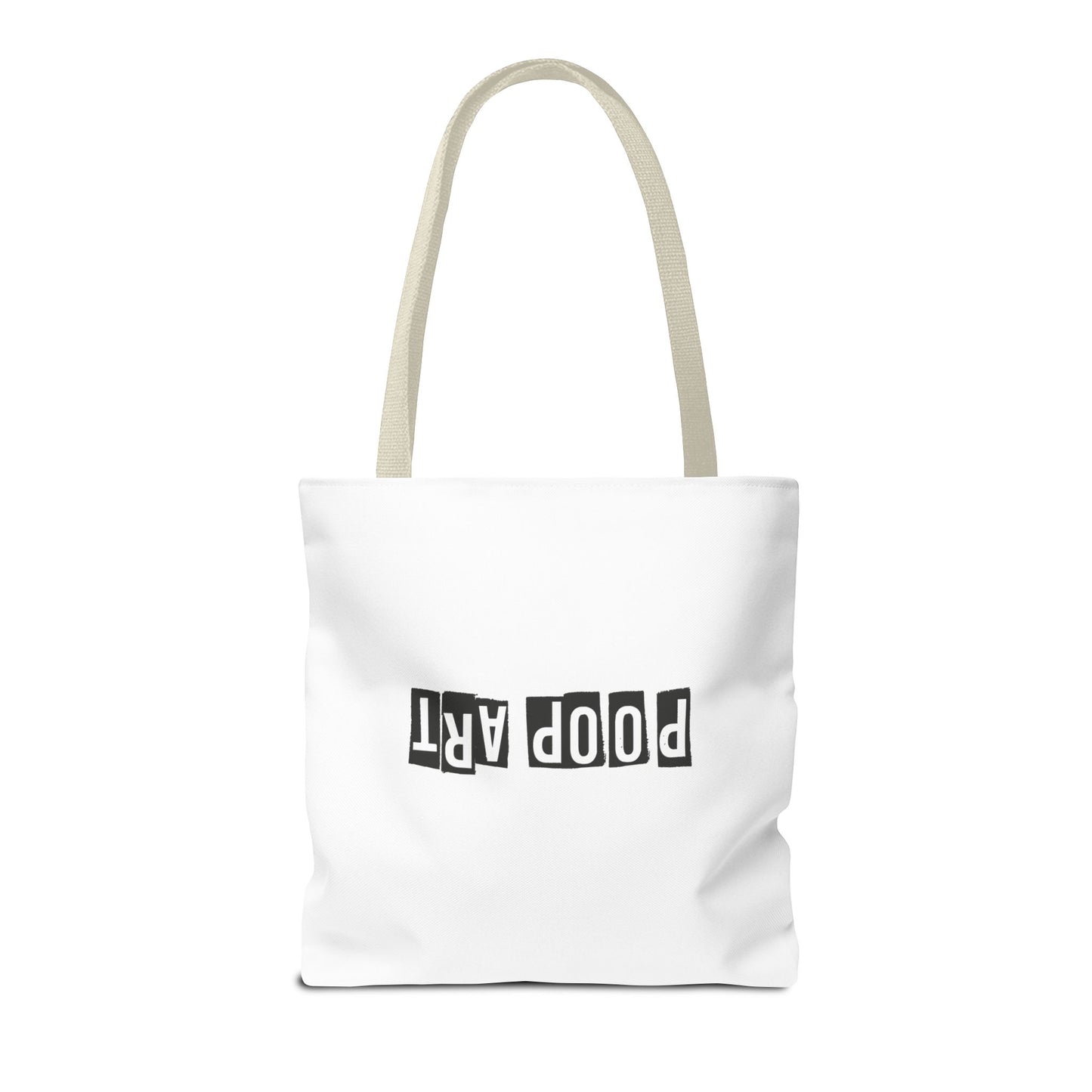 Funny Poop Art Tote Bag – Playful Pooping Dog Design for Dog Lovers