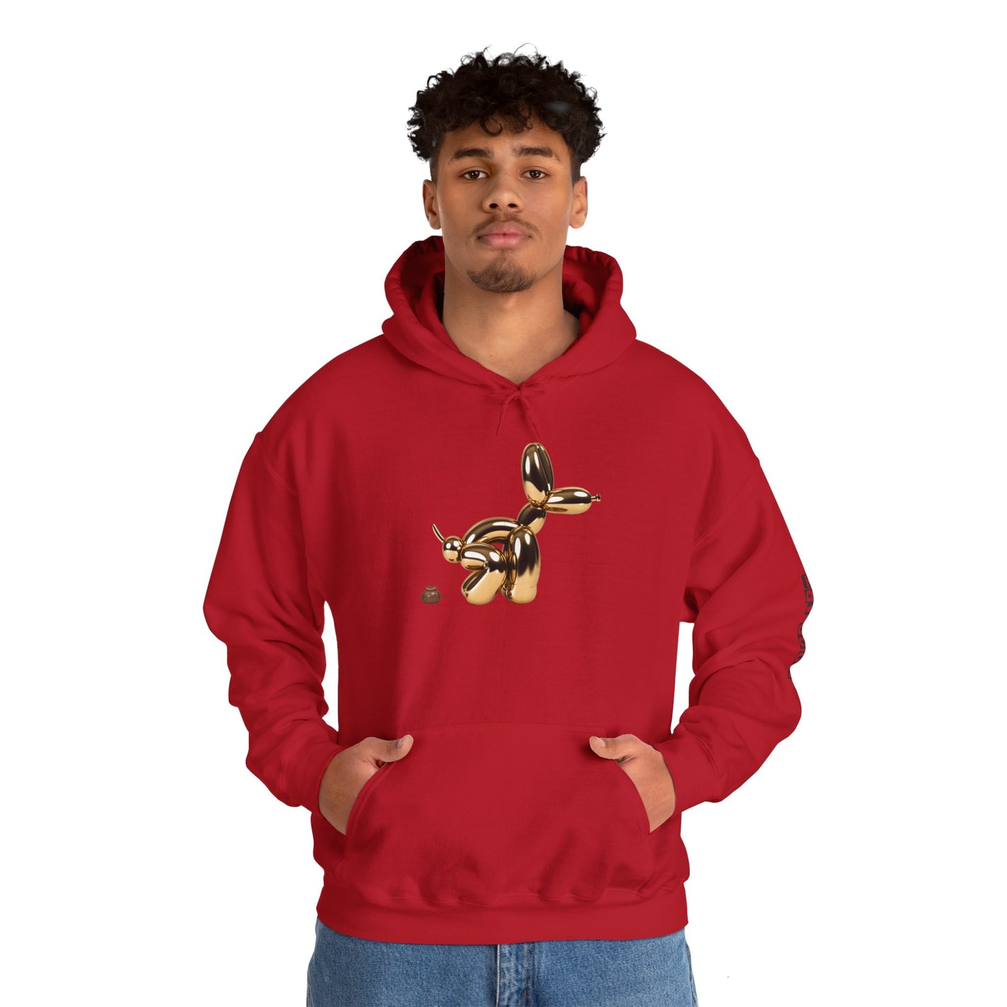 Pop Art Balloon Dog Hoodie - Cozy Unisex Sweatshirt for Fun Aesthetics