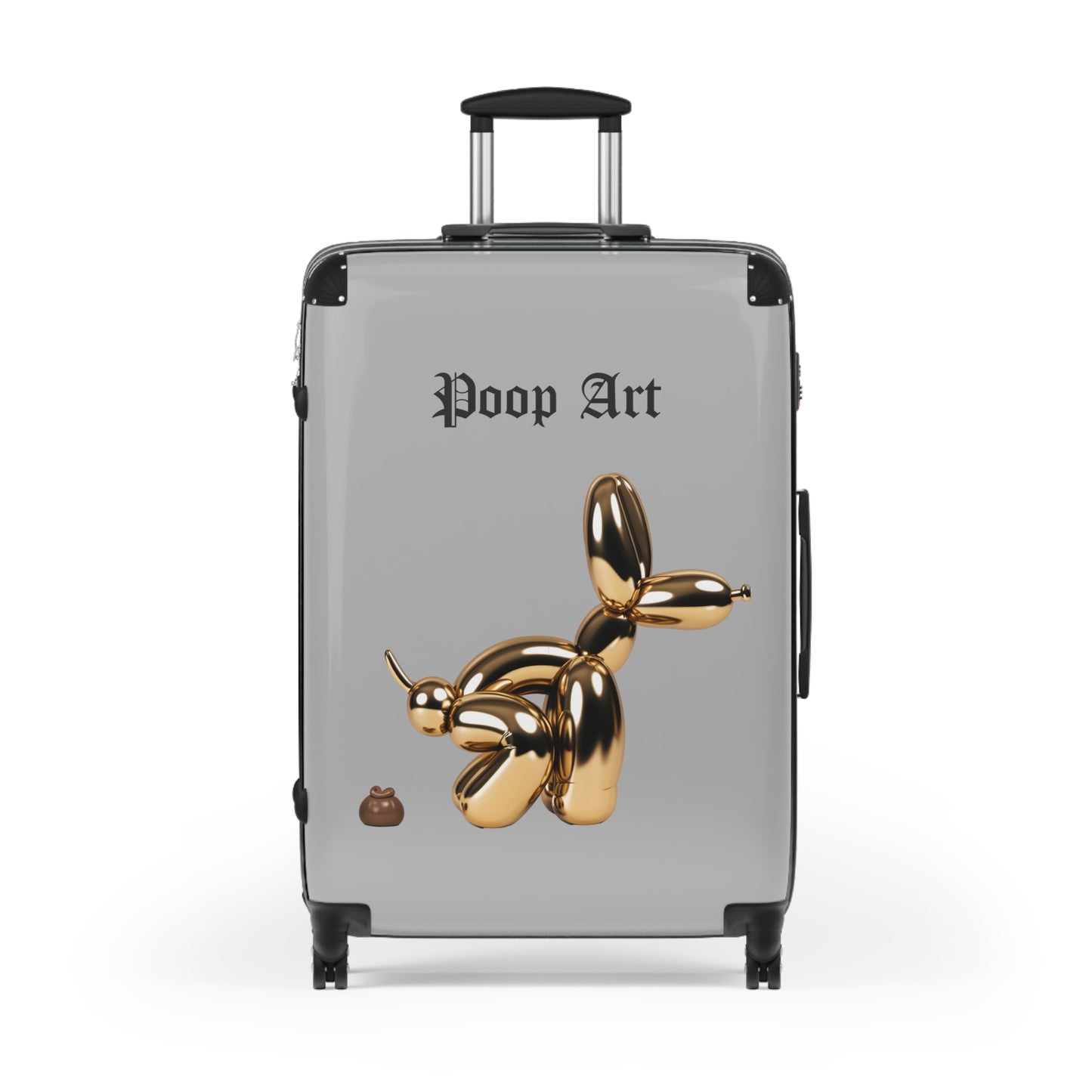 Funny Poop Art Carry-On Suitcase - Stylish Travel Luggage for Unique Travelers