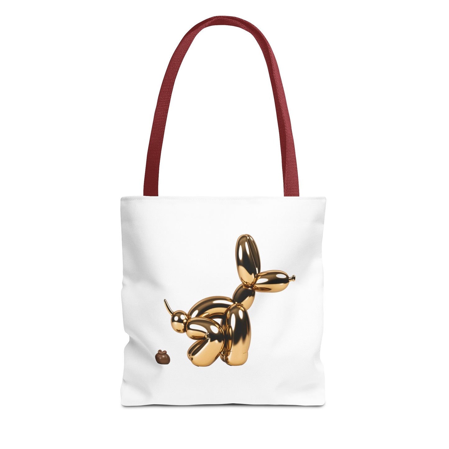 Funny Poop Art Tote Bag – Playful Pooping Dog Design for Dog Lovers