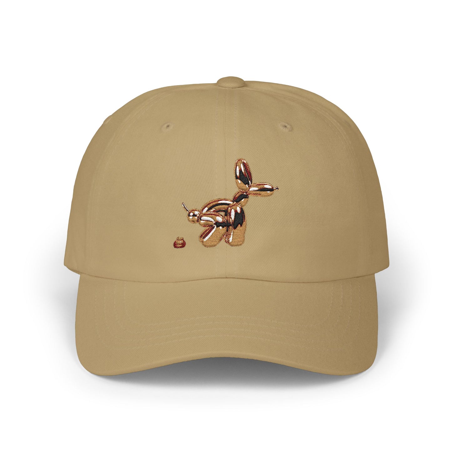 Funny Pooping Balloon Dog Dad Cap — Novelty Classic Baseball Hat