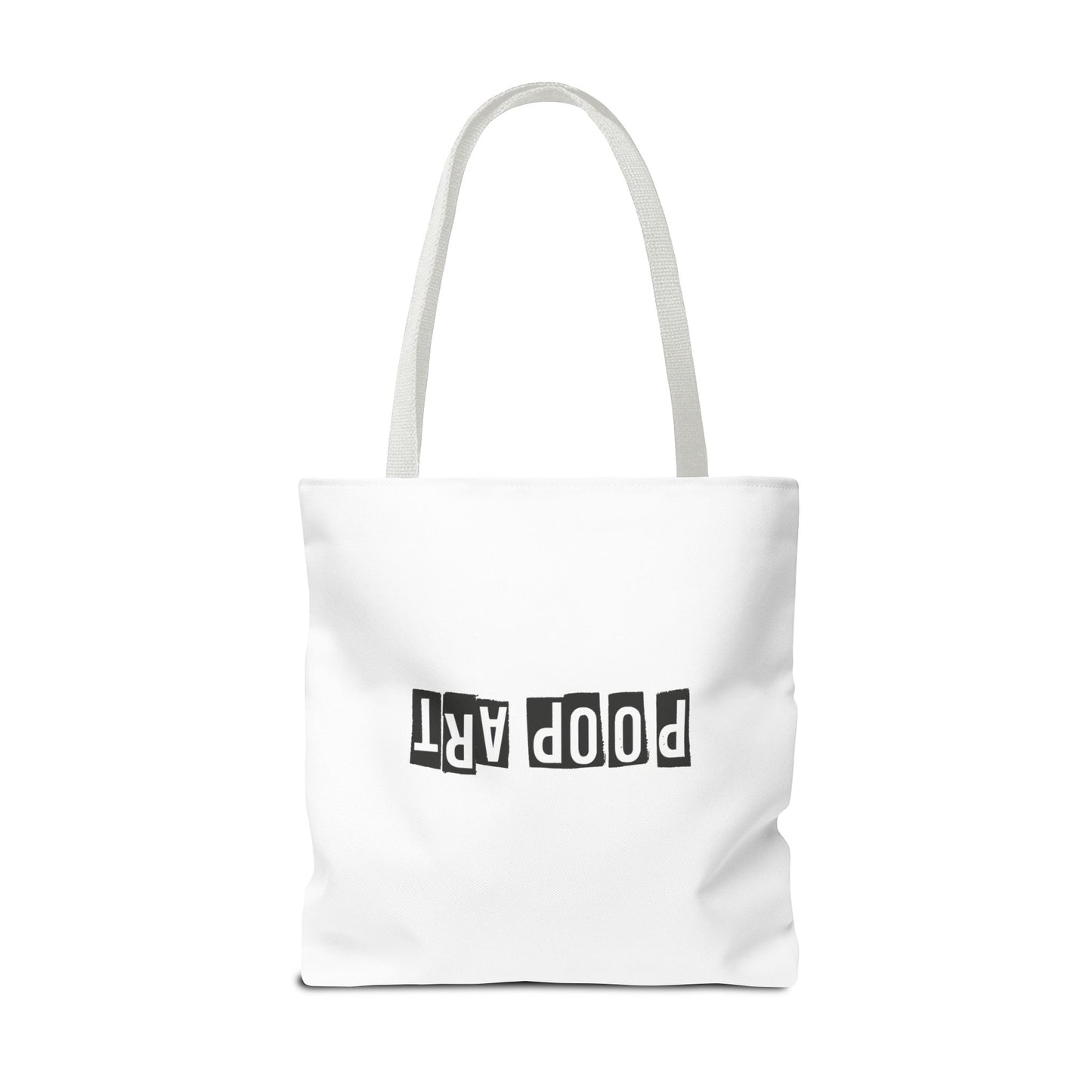 Funny Poop Art Tote Bag – Playful Pooping Dog Design for Dog Lovers