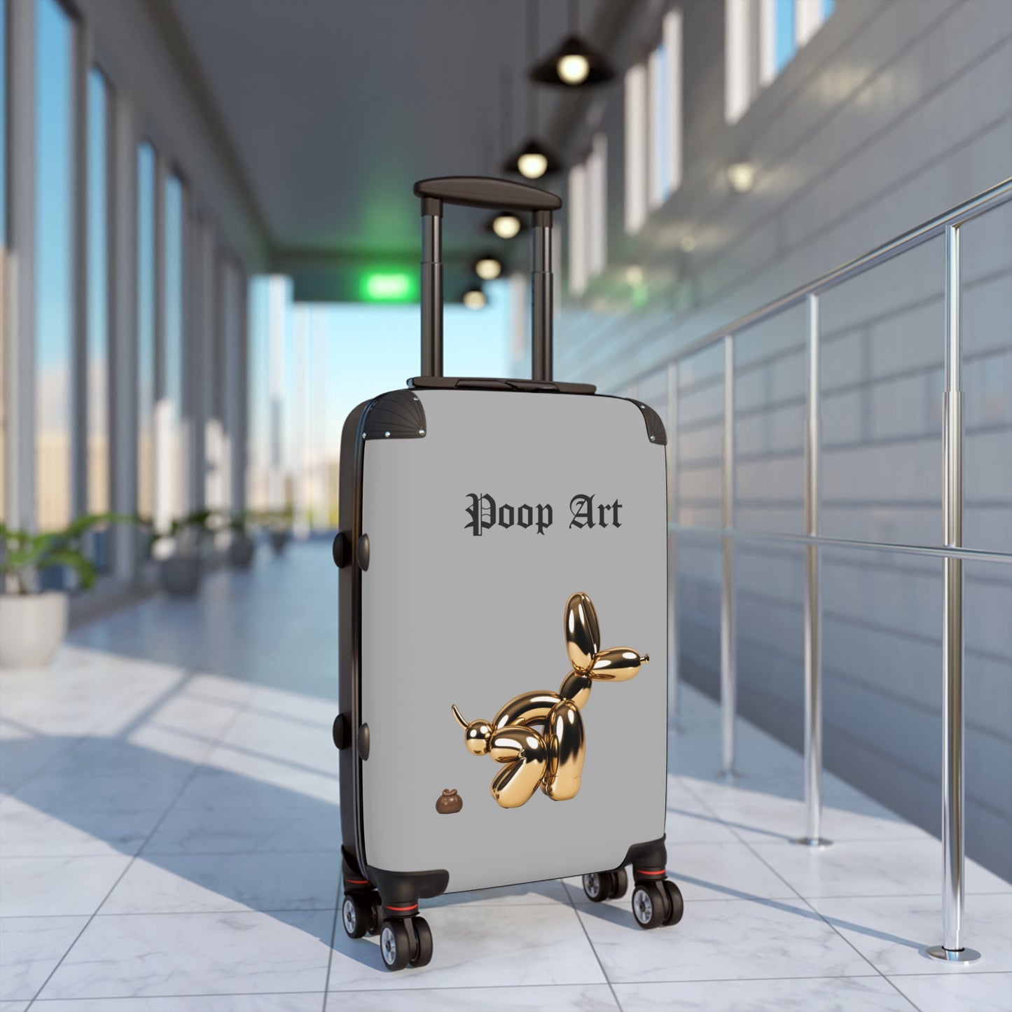 Funny Poop Art Carry-On Suitcase - Stylish Travel Luggage for Unique Travelers