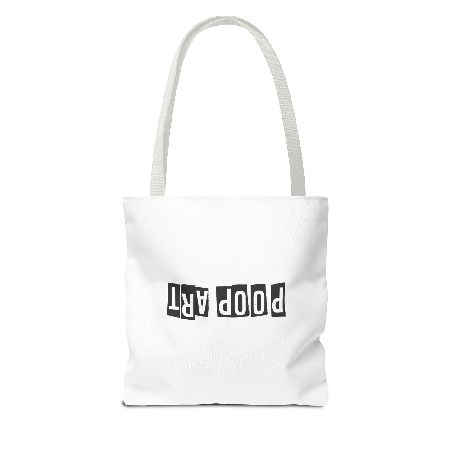 Funny Poop Art Tote Bag – Playful Pooping Dog Design for Dog Lovers