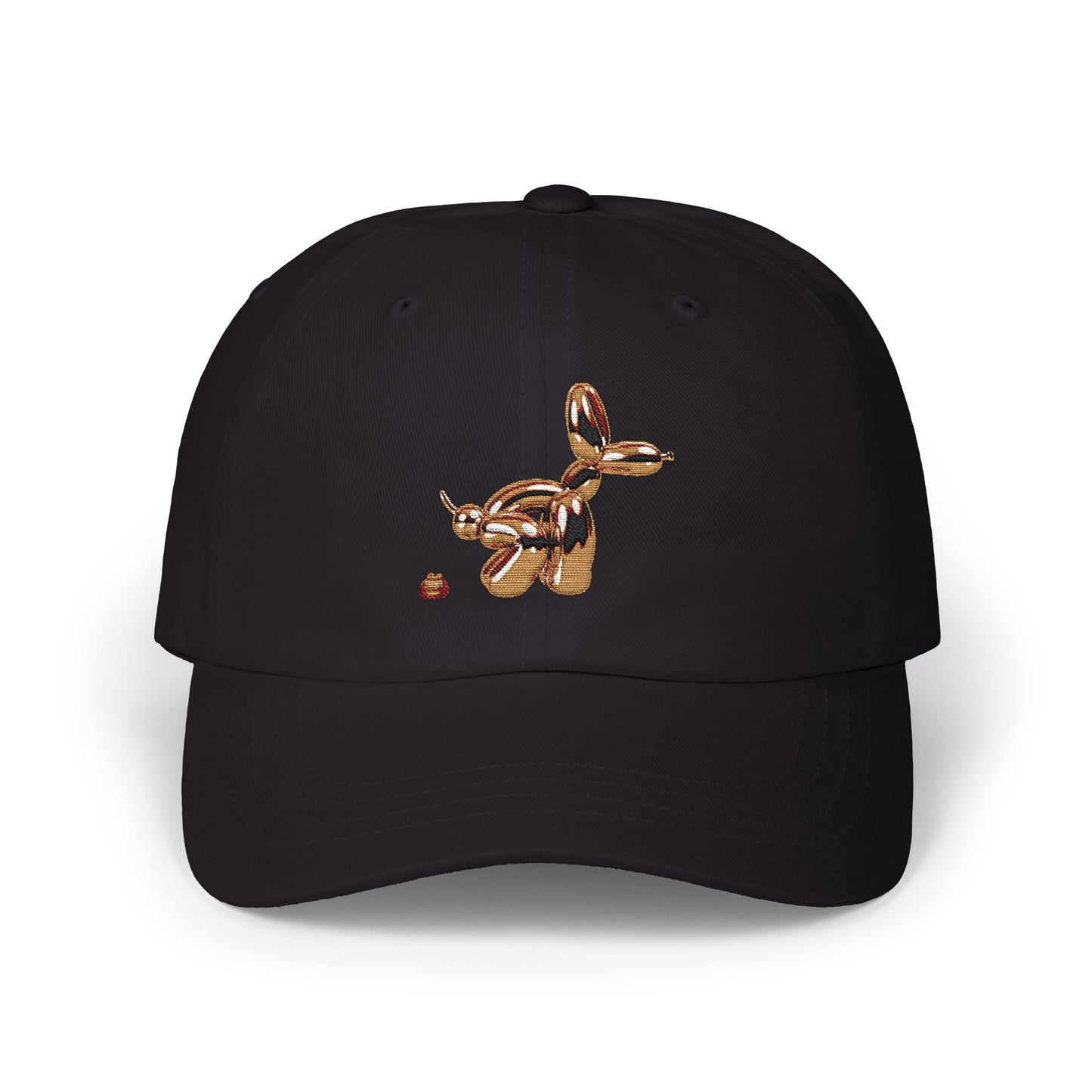 Funny Pooping Balloon Dog Dad Cap — Novelty Classic Baseball Hat