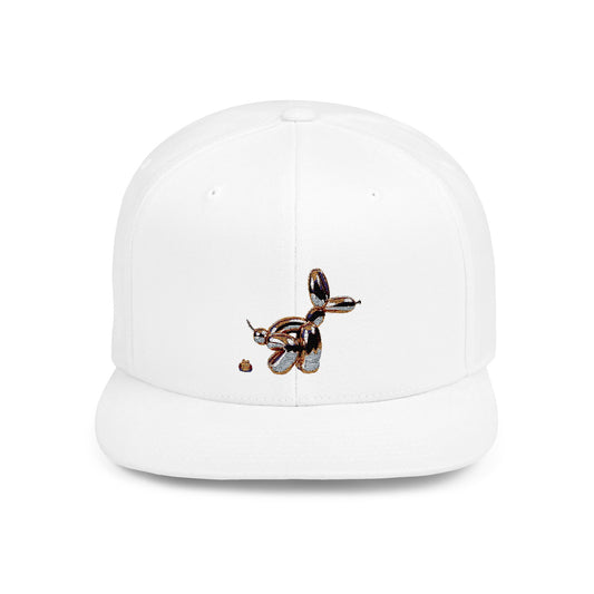 Balloon Dog Flat Bill Snapback Hat - Stylish & Unique Fashion Accessory