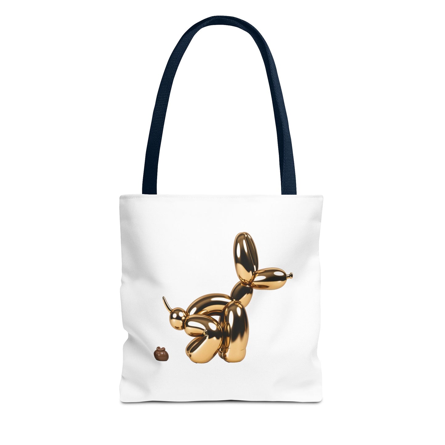 Funny Poop Art Tote Bag – Playful Pooping Dog Design for Dog Lovers