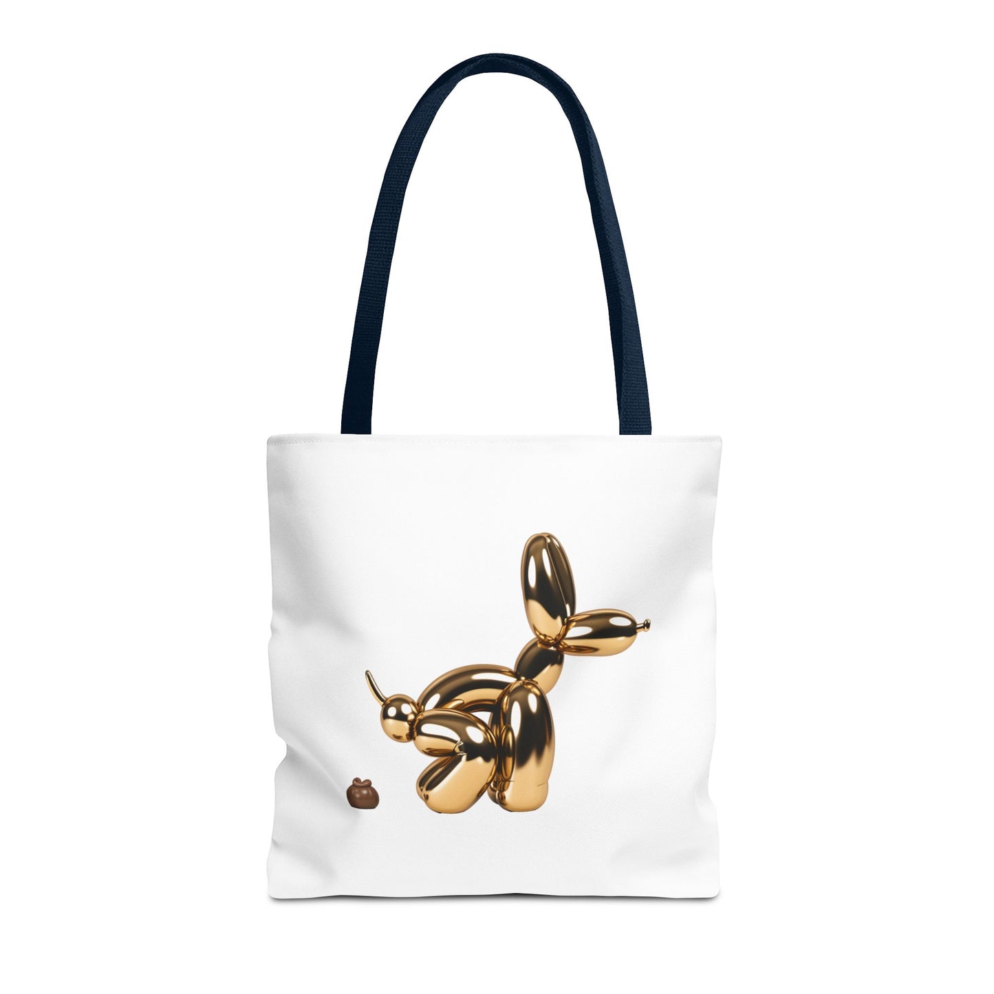 Funny Poop Art Tote Bag – Playful Pooping Dog Design for Dog Lovers